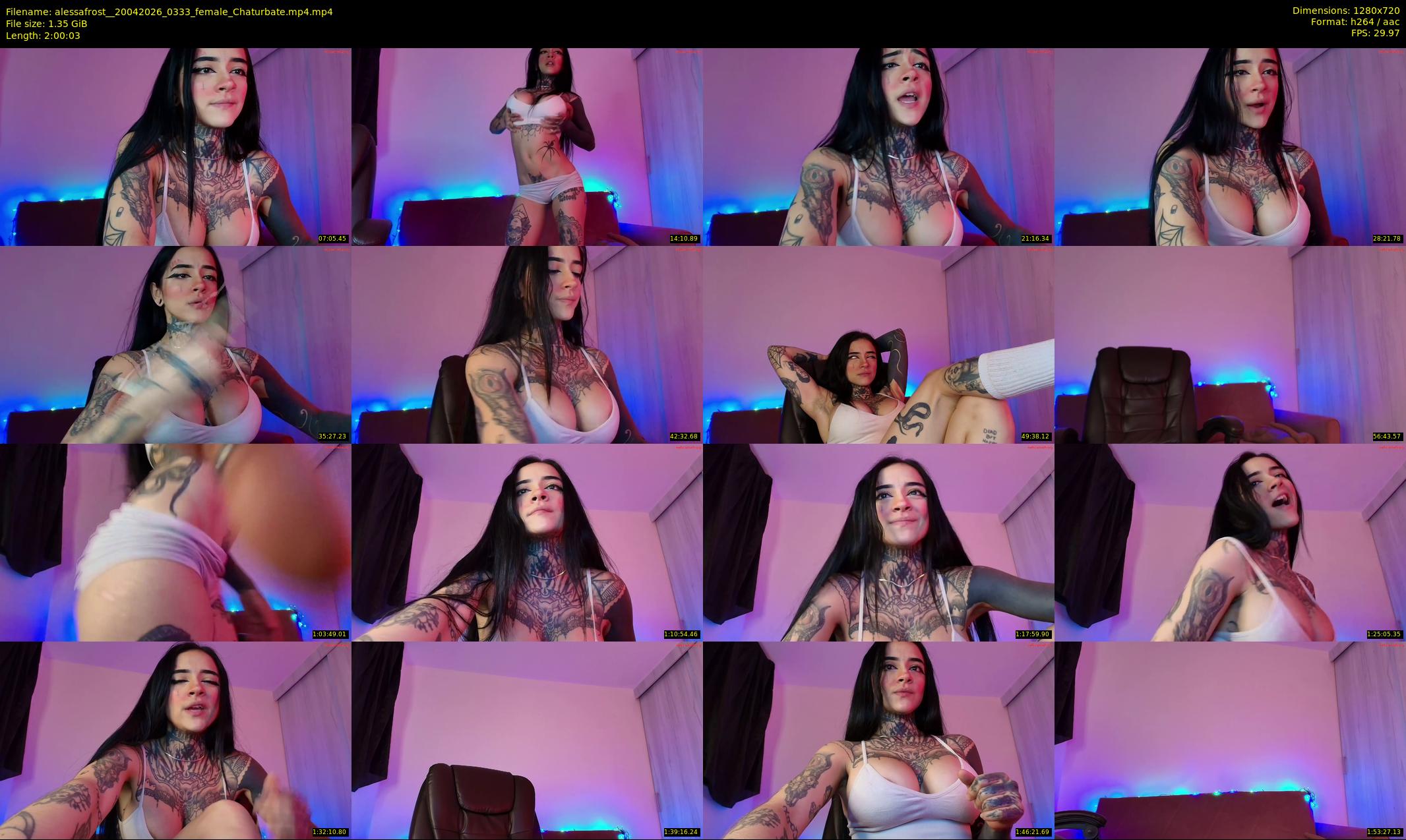 alessafrost_ — 121 minute Chaturbate female cam show recording, 720p, Apr 20, 2026