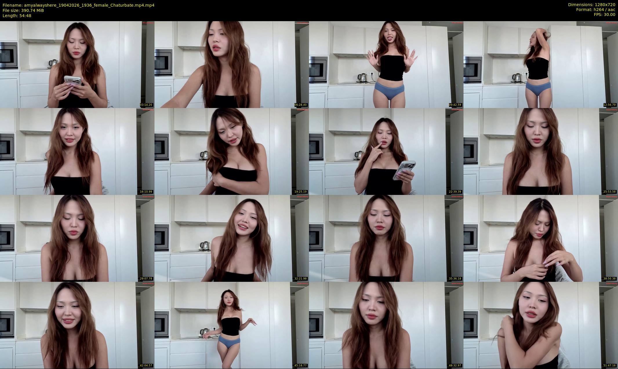 amyalwayshere — 55 minute Chaturbate female cam show recording, 720p, Apr 19, 2026