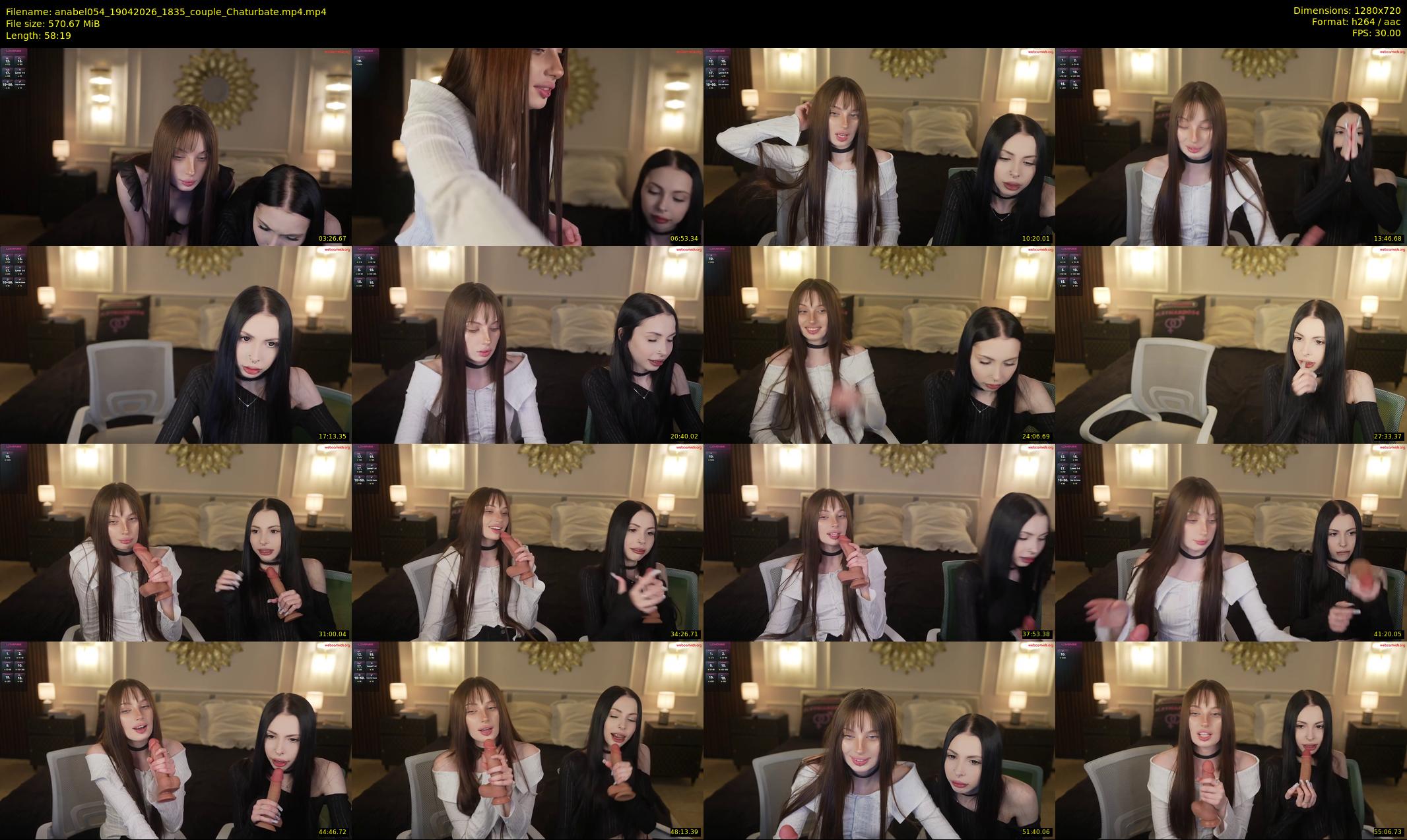 anabel054 — 59 minute Chaturbate female cam show recording, 720p, Apr 19, 2026