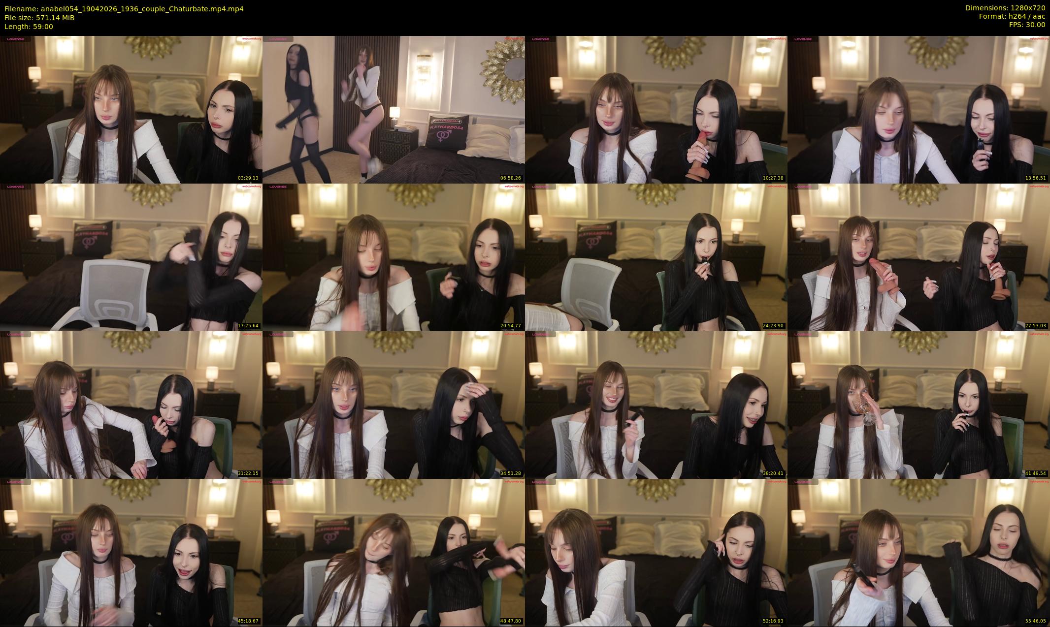 anabel054 — 59 minute Chaturbate female cam show recording, 720p, Apr 19, 2026