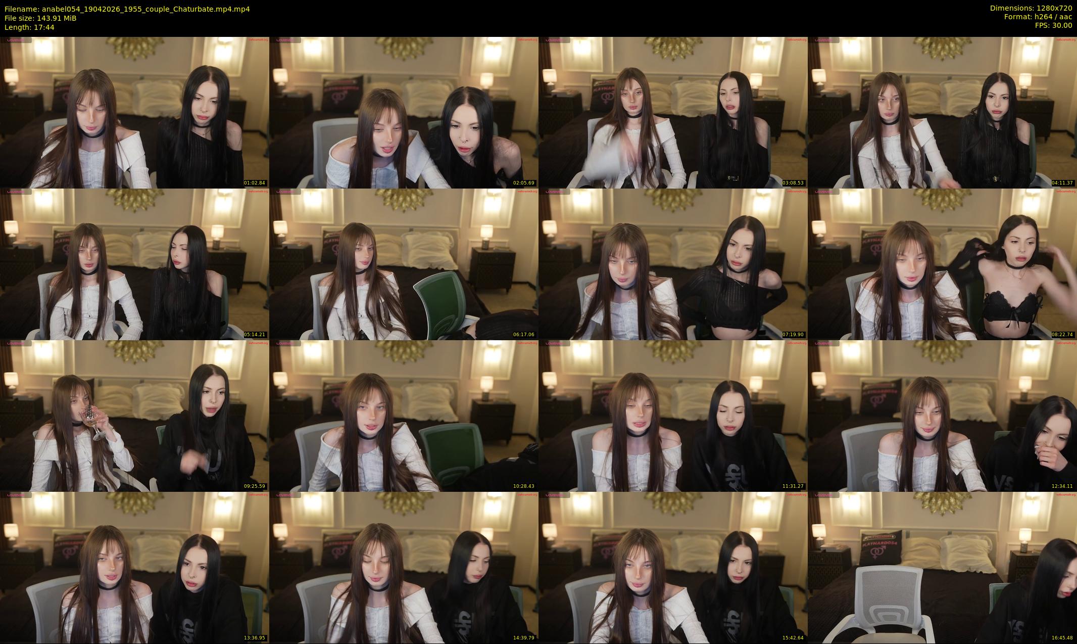 anabel054 — 18 minute Chaturbate female cam show recording, 720p, Apr 19, 2026