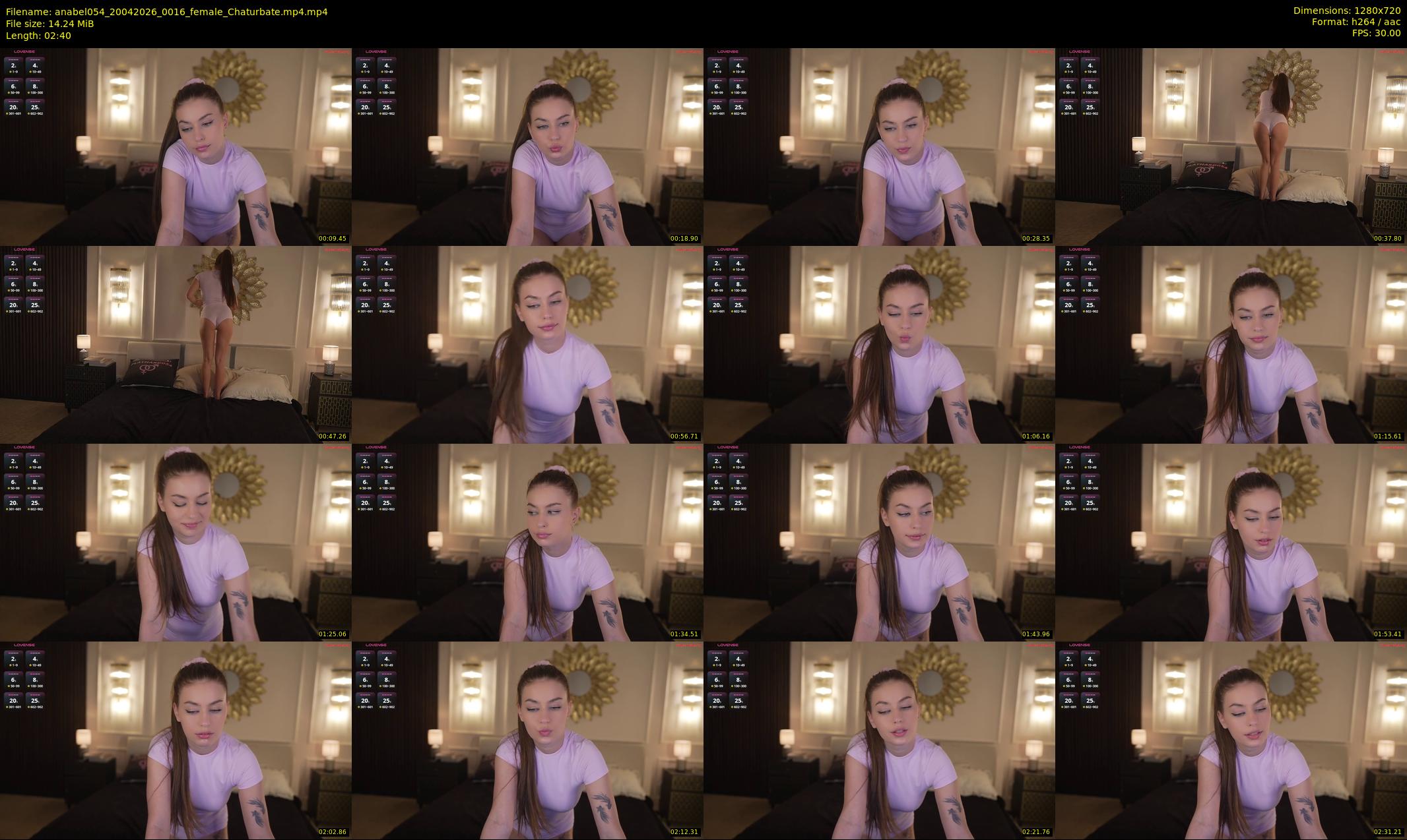 anabel054 — 3 minute Chaturbate female cam show recording, 720p, Apr 20, 2026