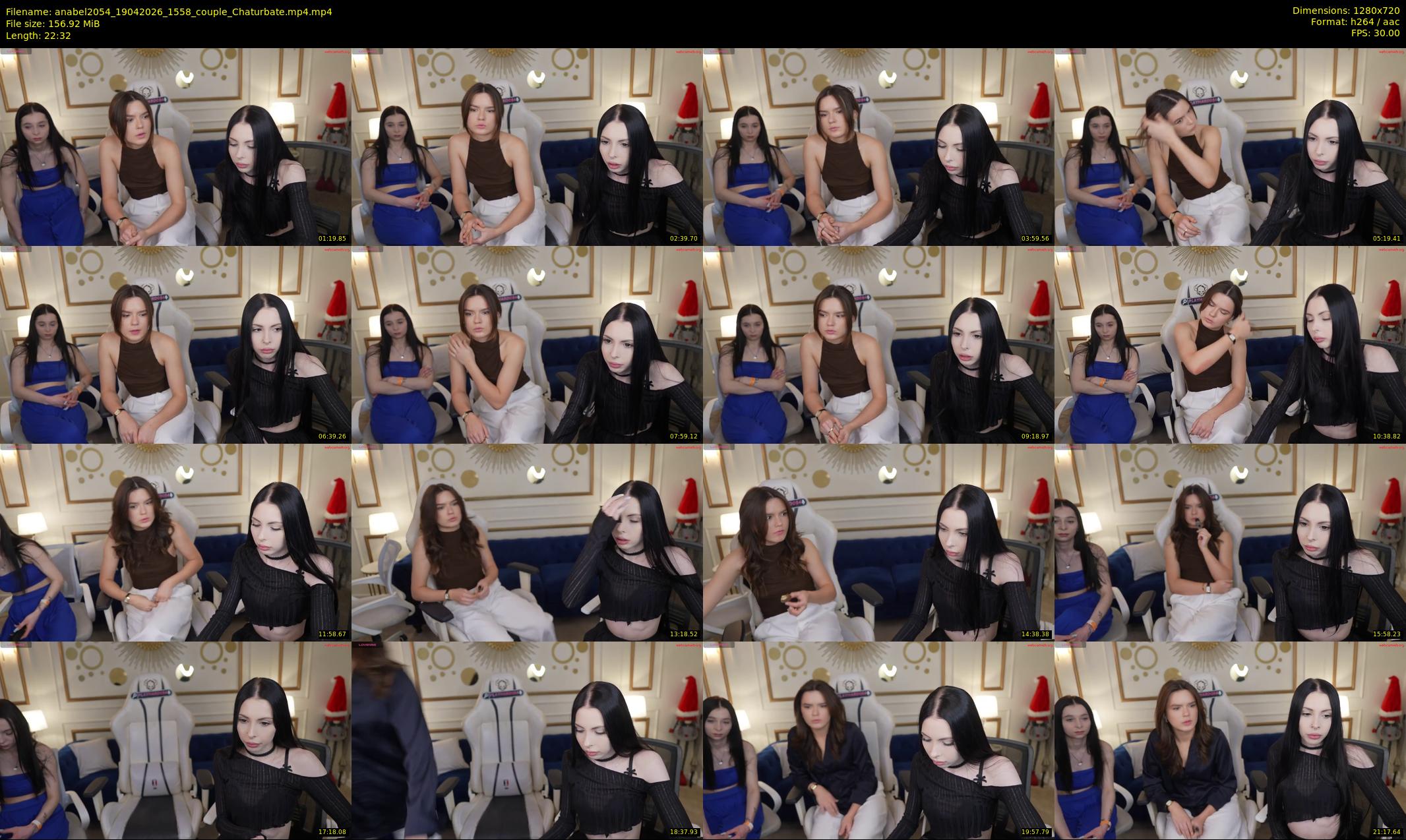 anabel2054 — 23 minute Chaturbate female cam show recording, 720p, Apr 19, 2026