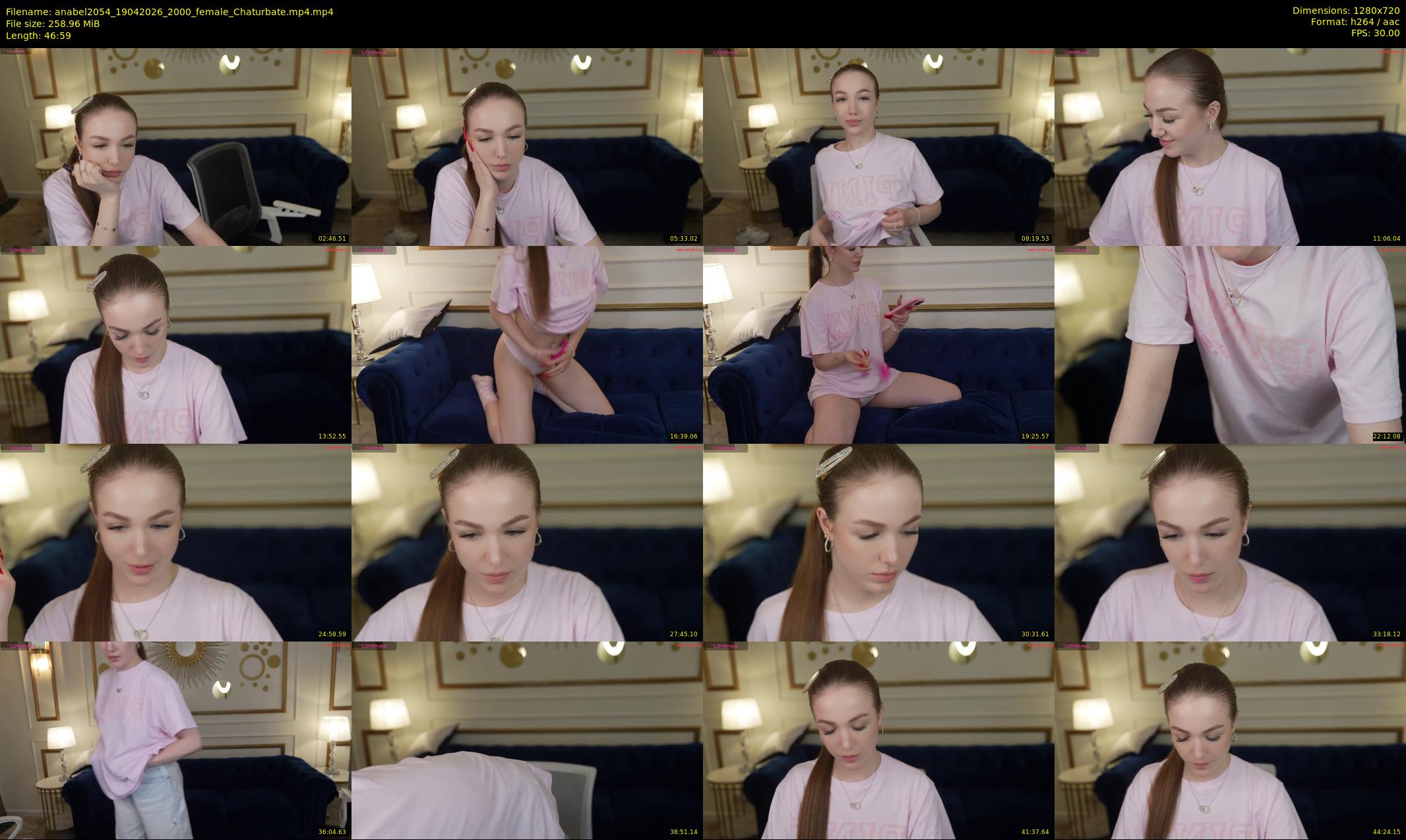 anabel2054 — 47 minute Chaturbate female cam show recording, 720p, Apr 19, 2026