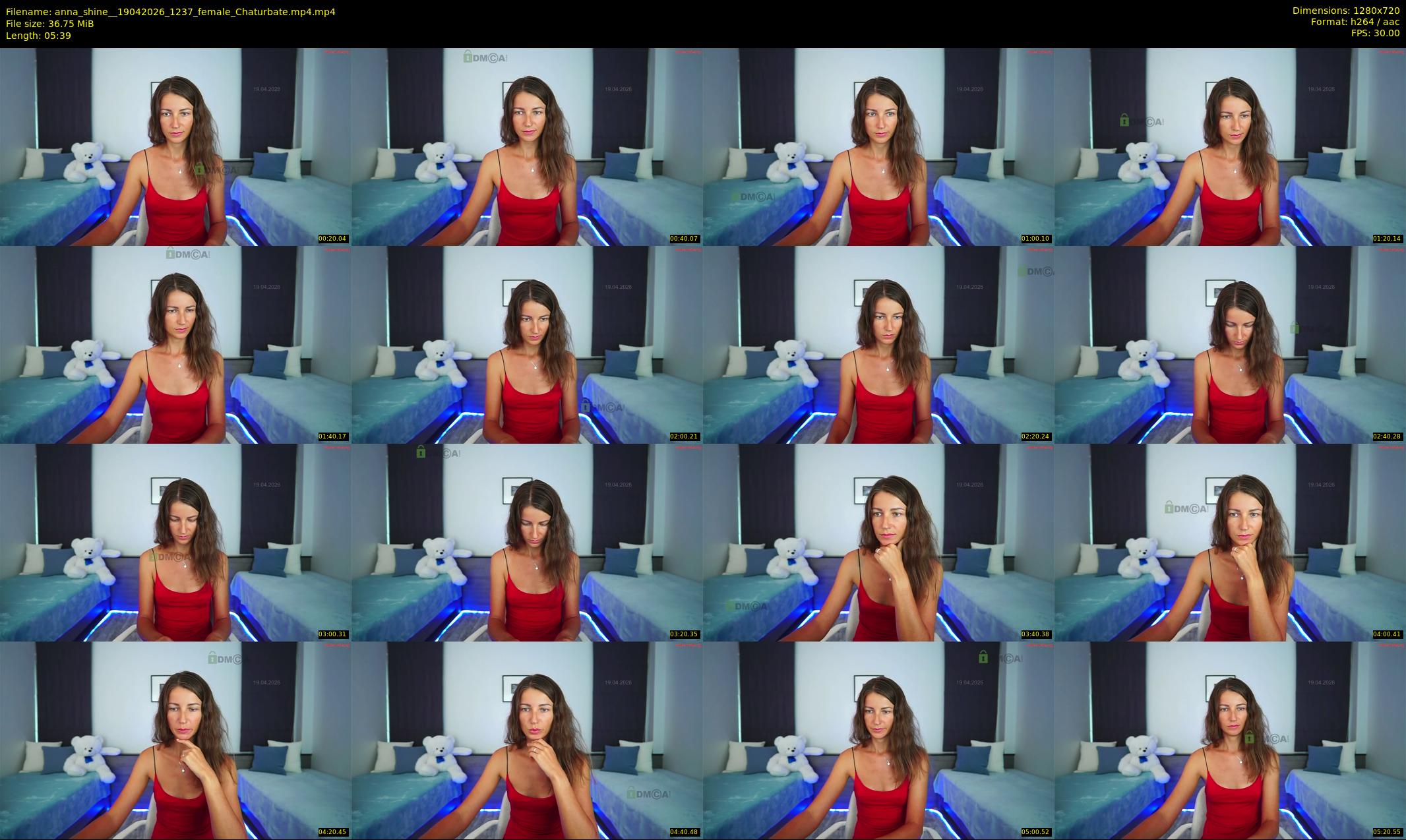 anna_shine_ — 6 minute Chaturbate female cam show recording, 720p, Apr 19, 2026