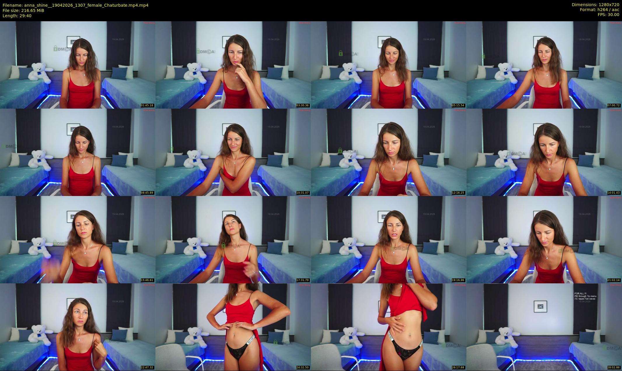 anna_shine_ — 30 minute Chaturbate female cam show recording, 720p, Apr 19, 2026