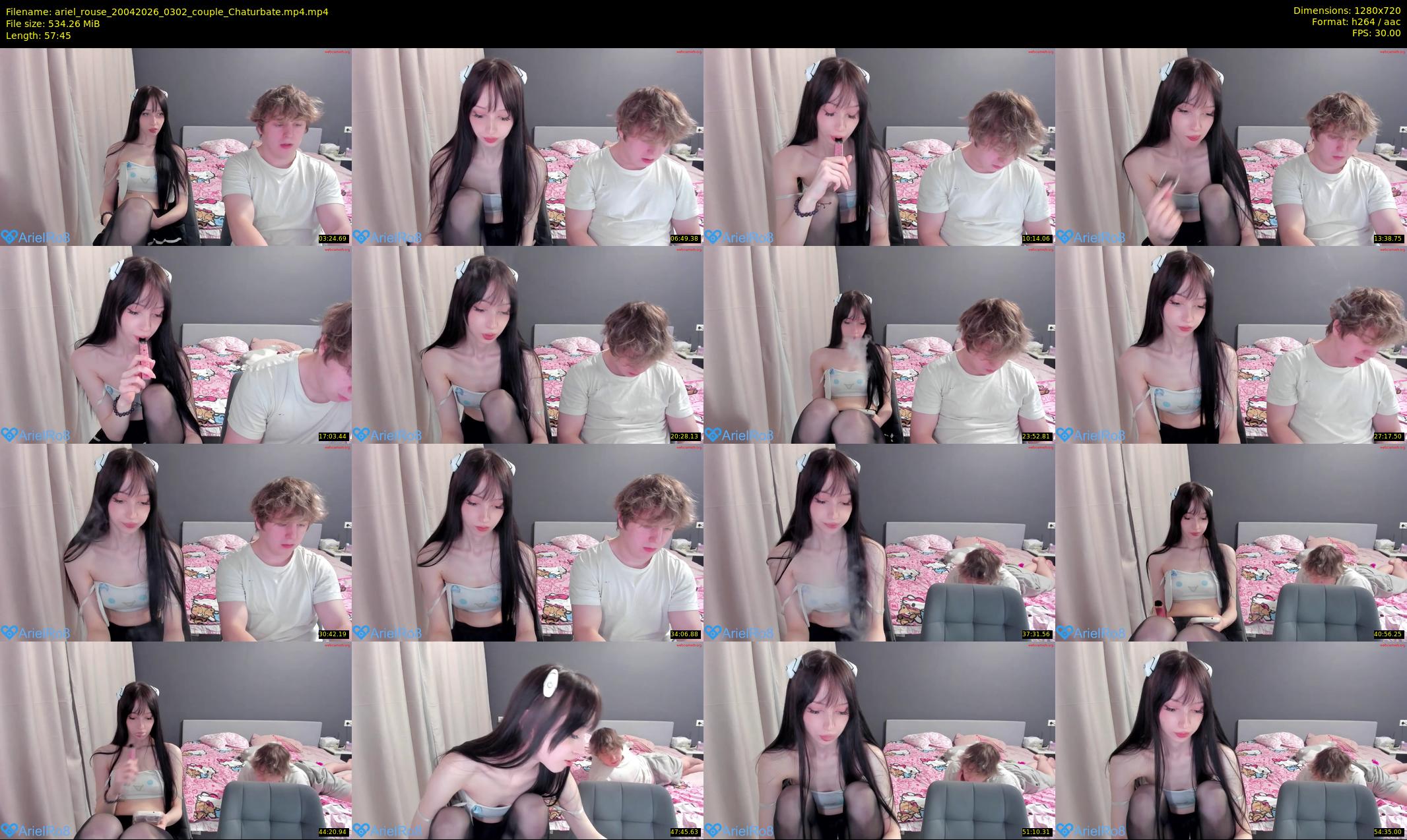 ariel_rouse — 58 minute Chaturbate female cam show recording, 720p, Apr 20, 2026