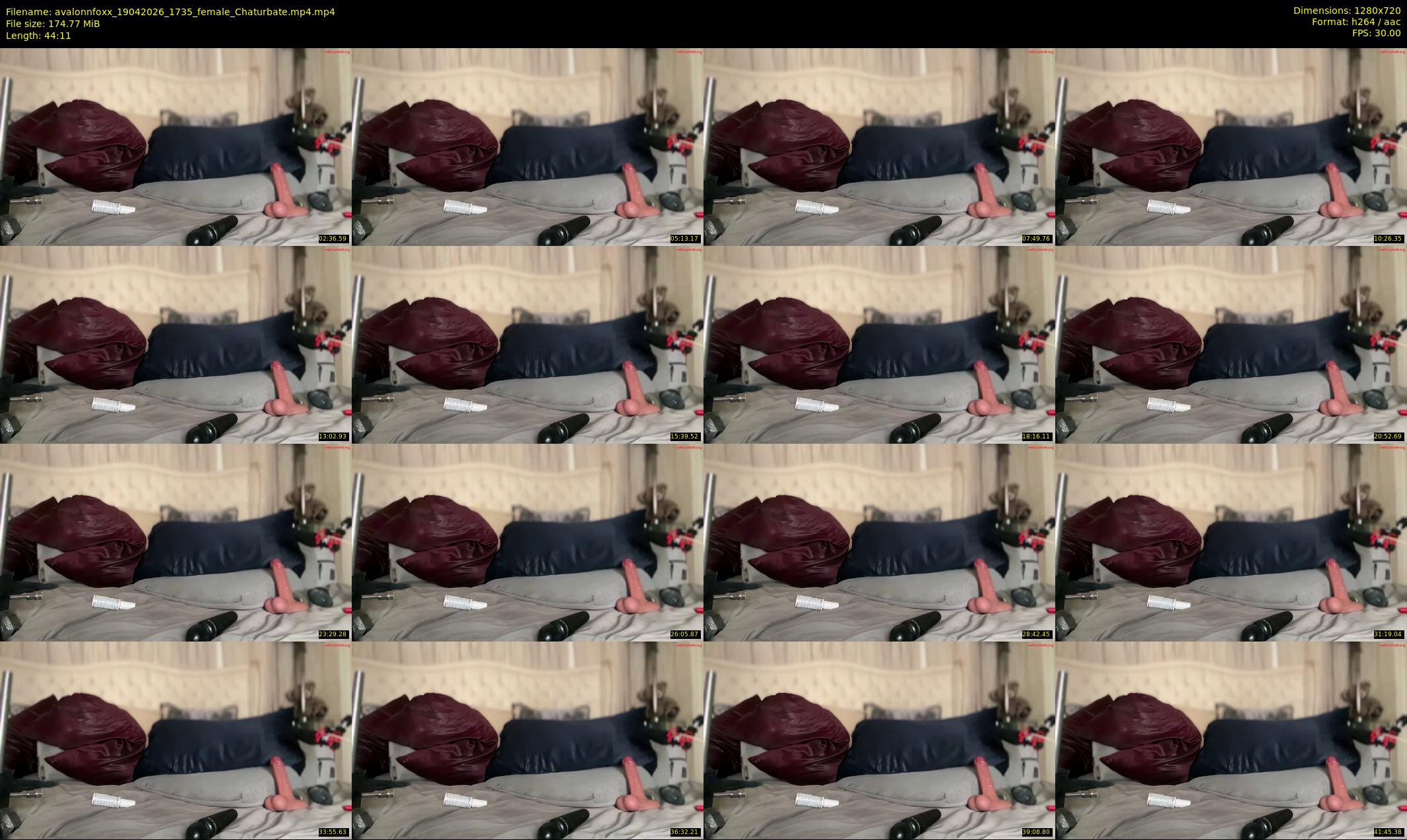 avalonnfoxx — 45 minute Chaturbate female cam show recording, 720p, Apr 19, 2026