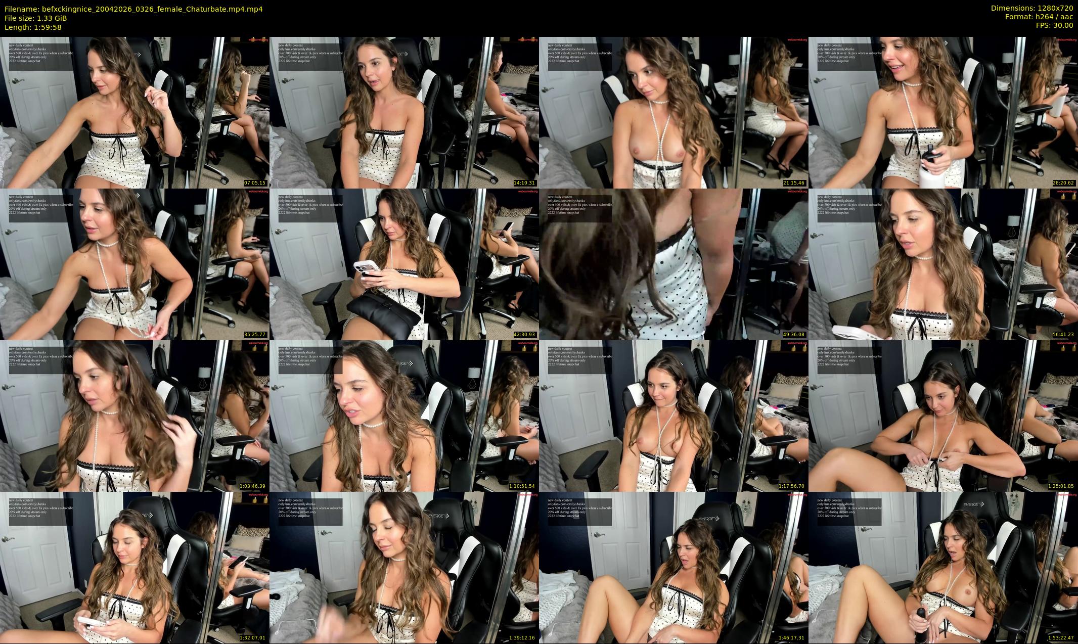 befxckingnice — 120 minute Chaturbate female cam show recording, 720p, Apr 20, 2026
