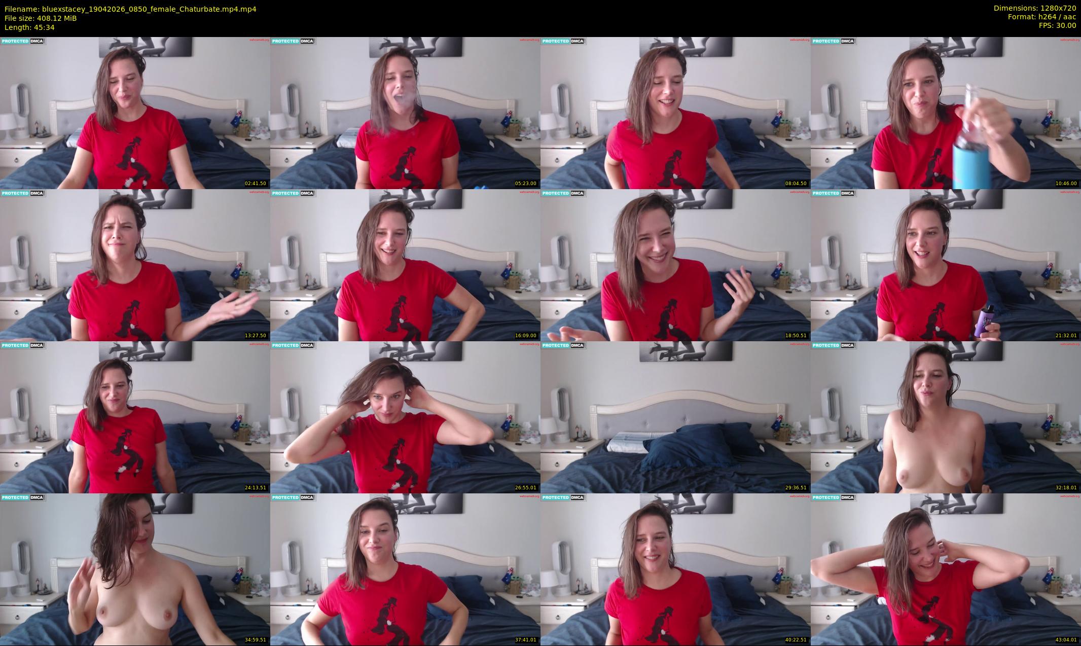 bluexstacey — 46 minute Chaturbate female cam show recording, 720p, Apr 19, 2026