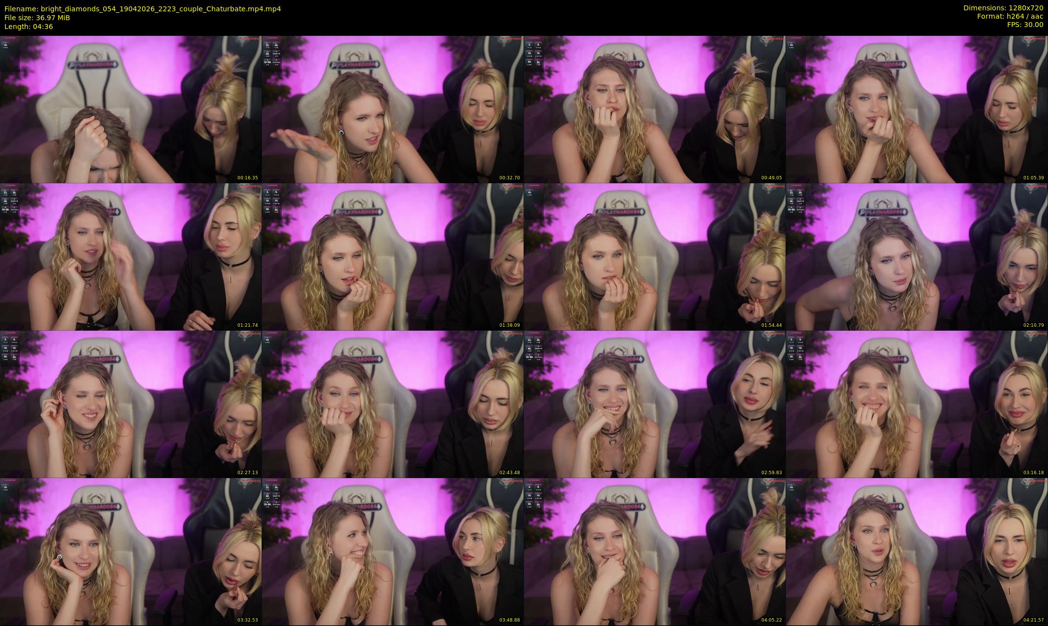 bright_diamonds_054 — 5 minute Chaturbate couple cam show recording, 720p, Apr 19, 2026