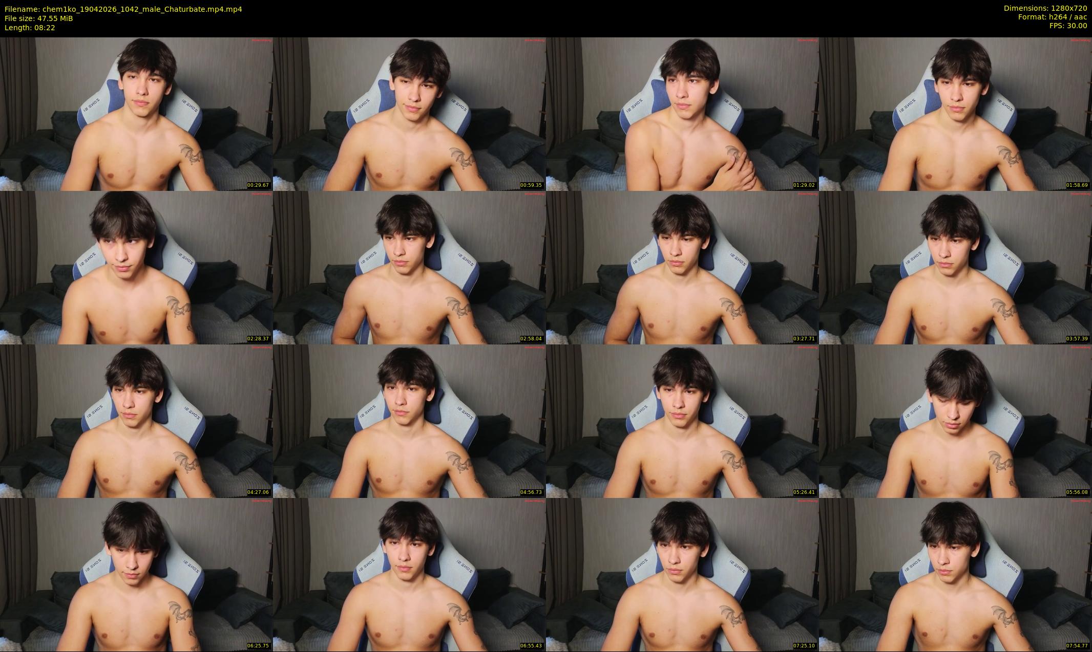 chem1ko — 9 minute Chaturbate male cam show recording, 720p, Apr 19, 2026