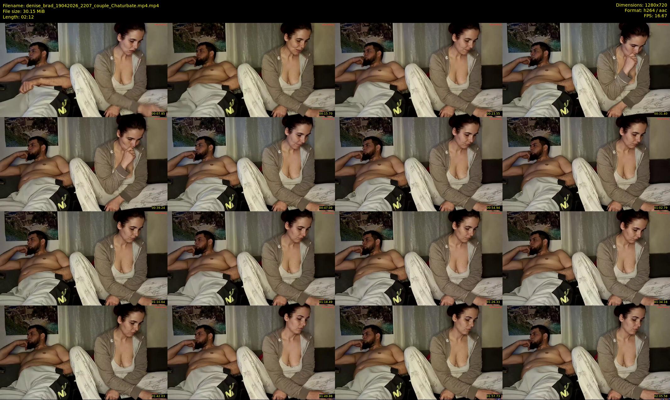 denise_brad — 3 minute Chaturbate couple cam show recording, 720p, Apr 19, 2026