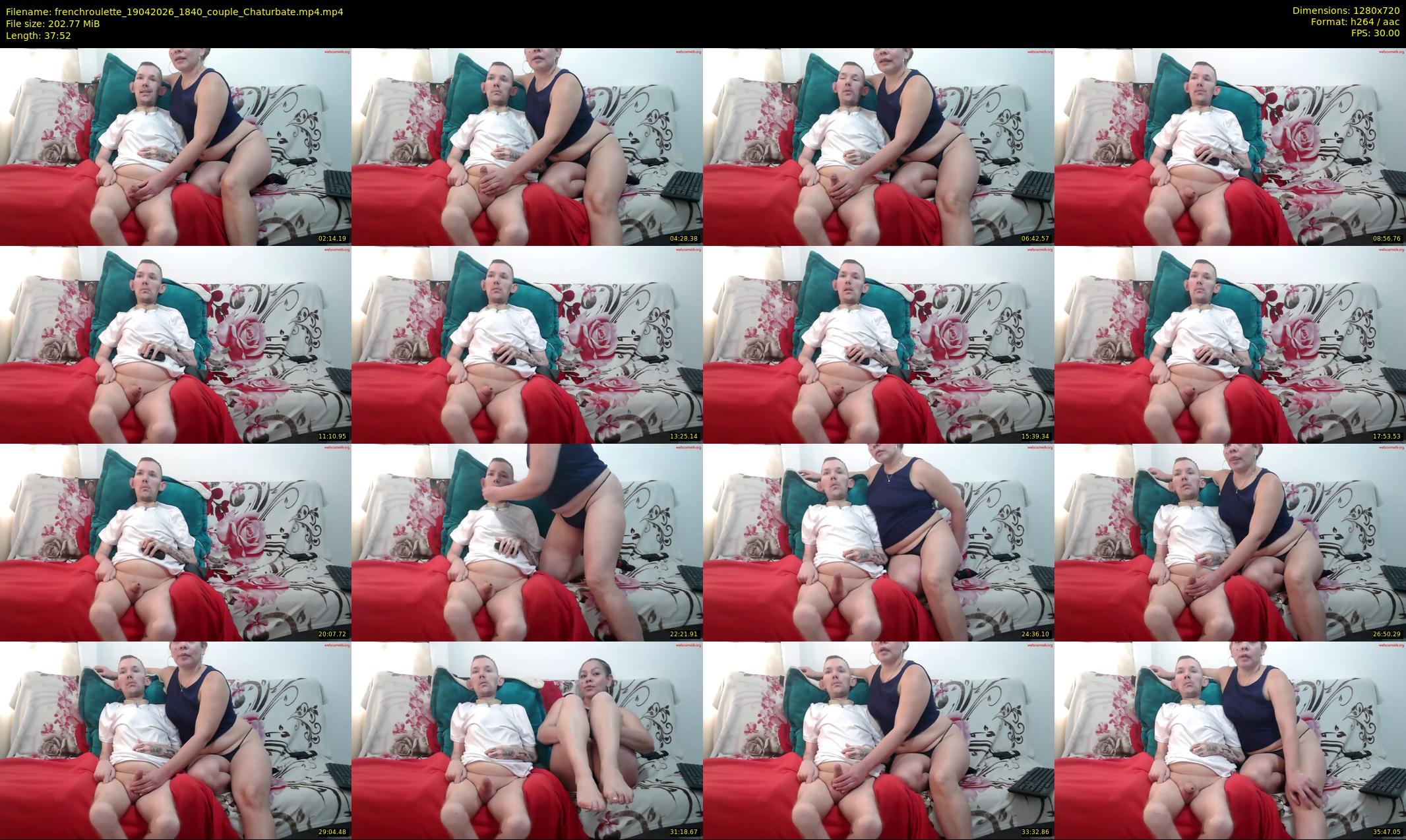 frenchroulette — 38 minute Chaturbate couple cam show recording, 720p, Apr 19, 2026