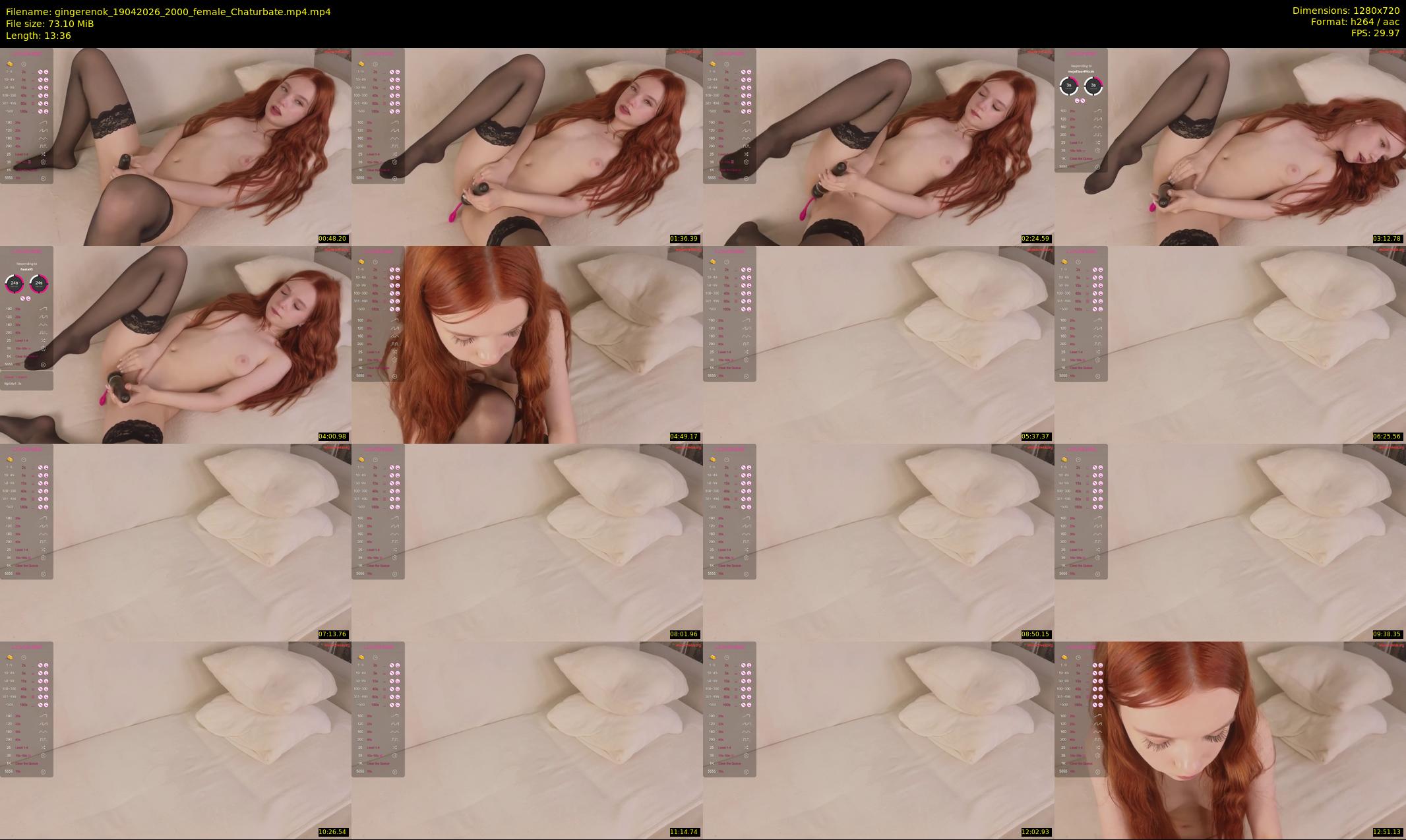 gingerenok — 14 minute Chaturbate female cam show recording, 720p, Apr 19, 2026