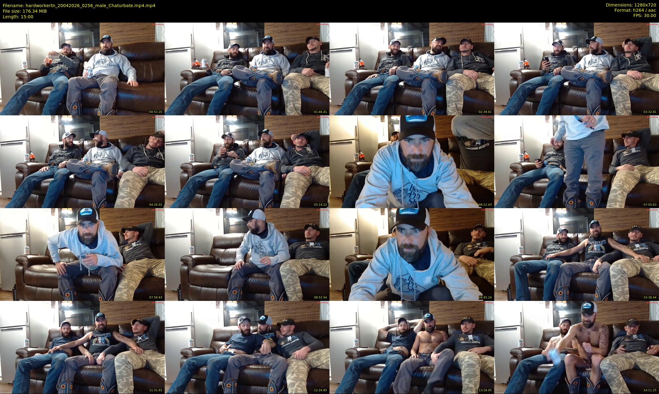 hardworkertn — 15 minute Chaturbate male cam show recording, 720p, Apr 20, 2026