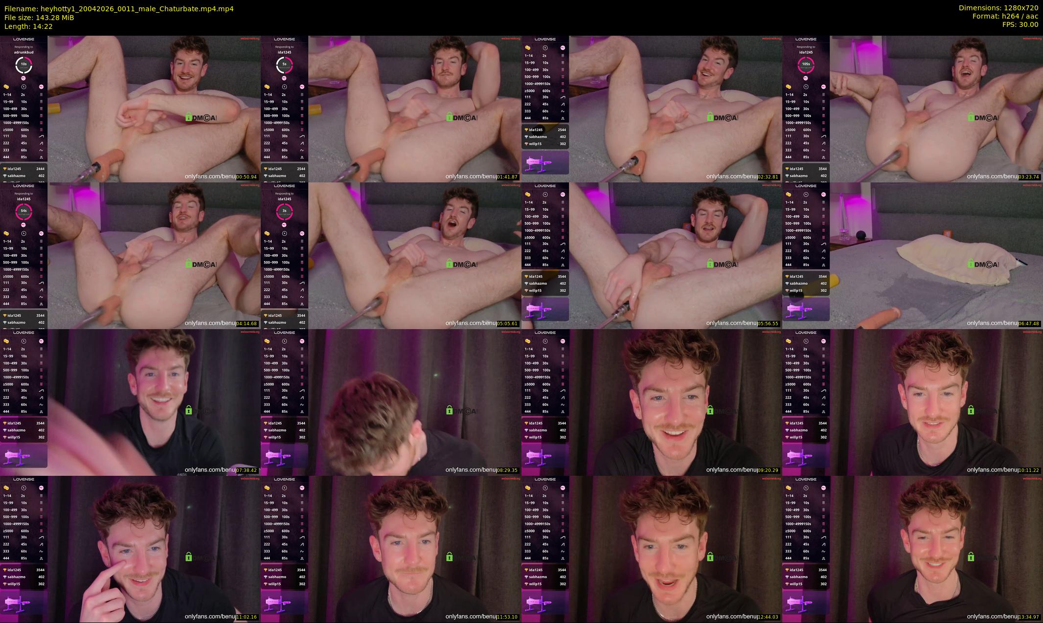heyhotty1 — 15 minute Chaturbate male cam show recording, 720p, Apr 20, 2026