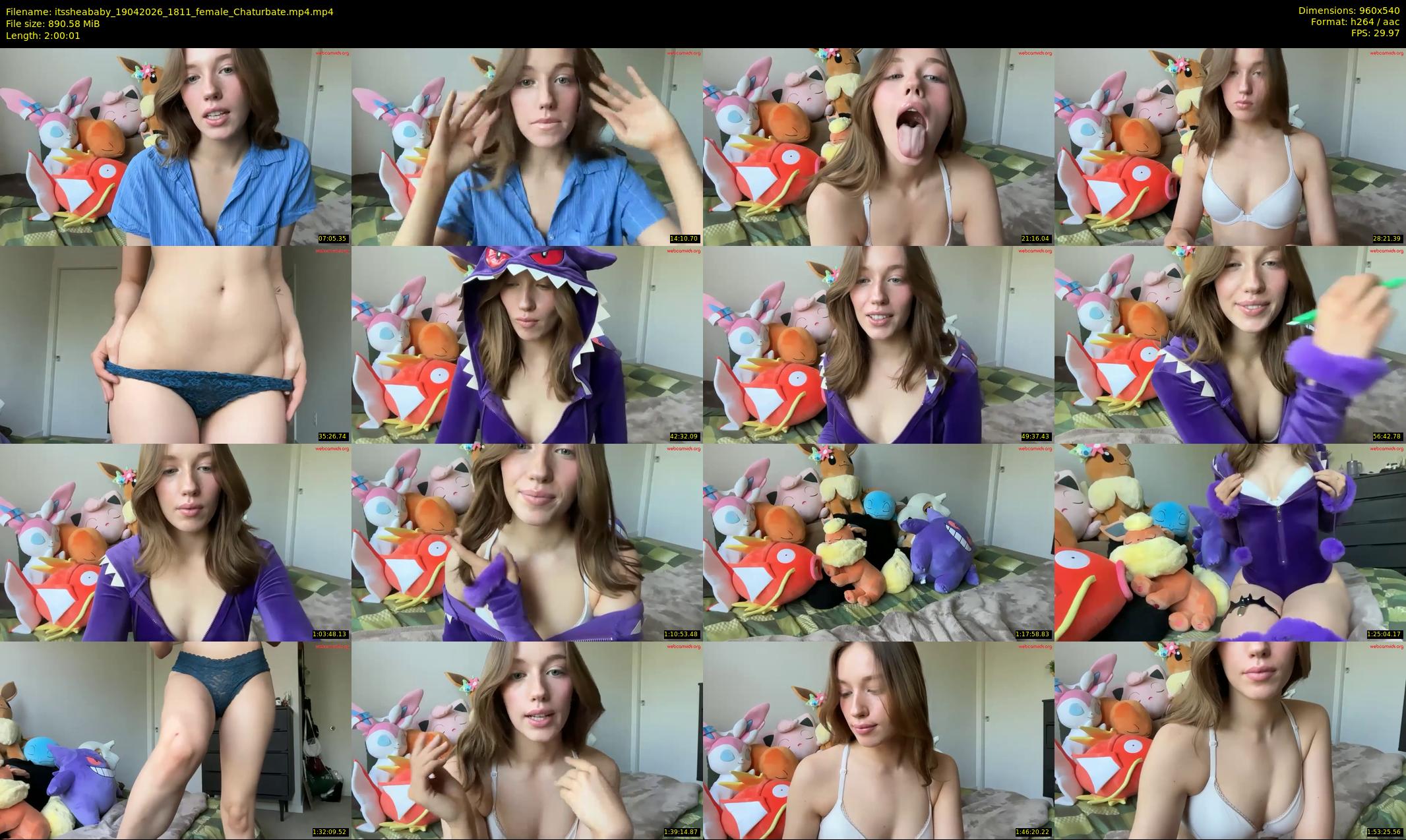 itssheababy — 121 minute Chaturbate female cam show recording, 480p, Apr 19, 2026