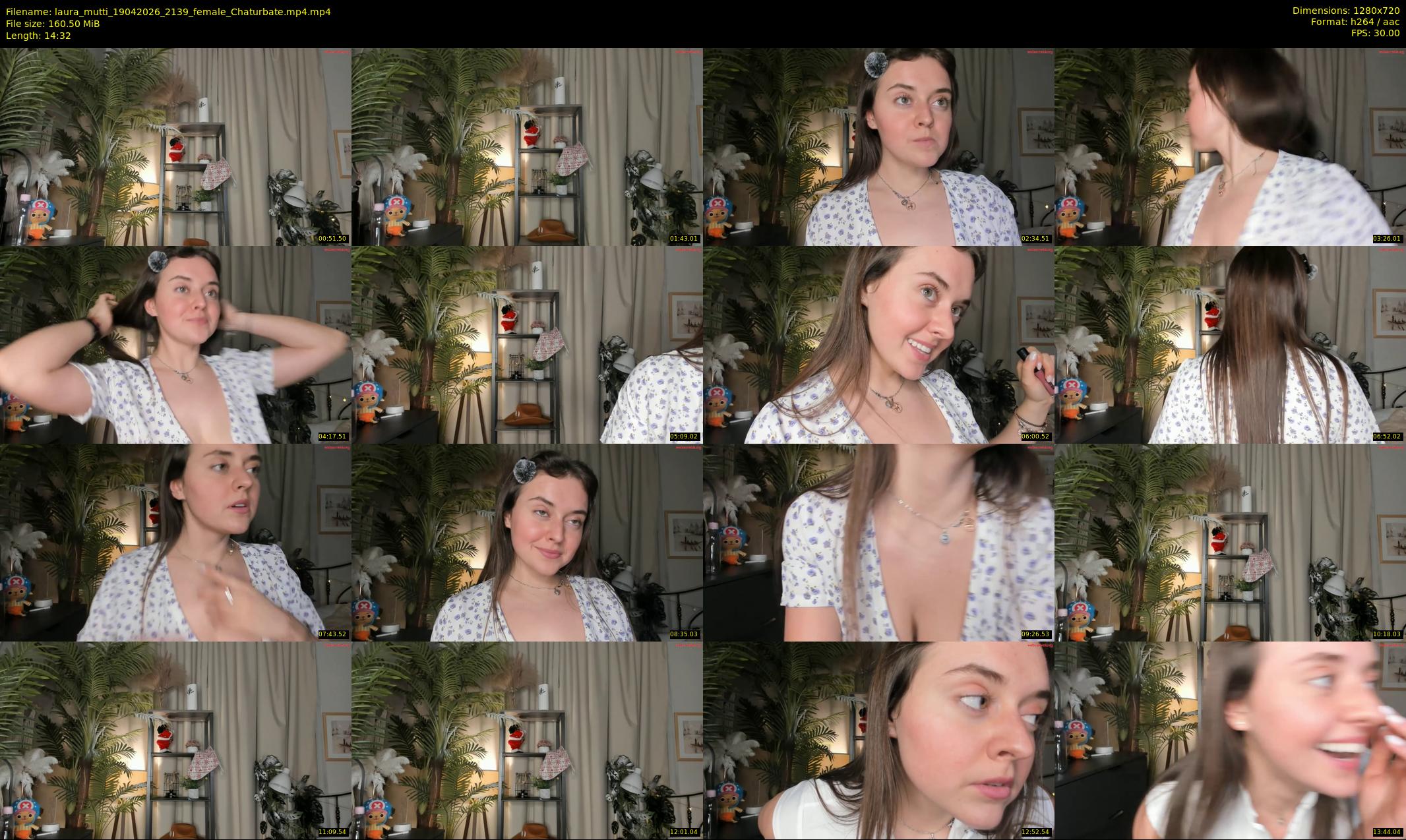 laura_mutti — 15 minute Chaturbate female cam show recording, 720p, Apr 19, 2026