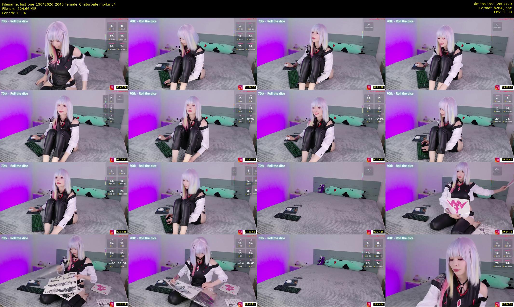 lust_one — 14 minute Chaturbate female cam show recording, 720p, Apr 19, 2026