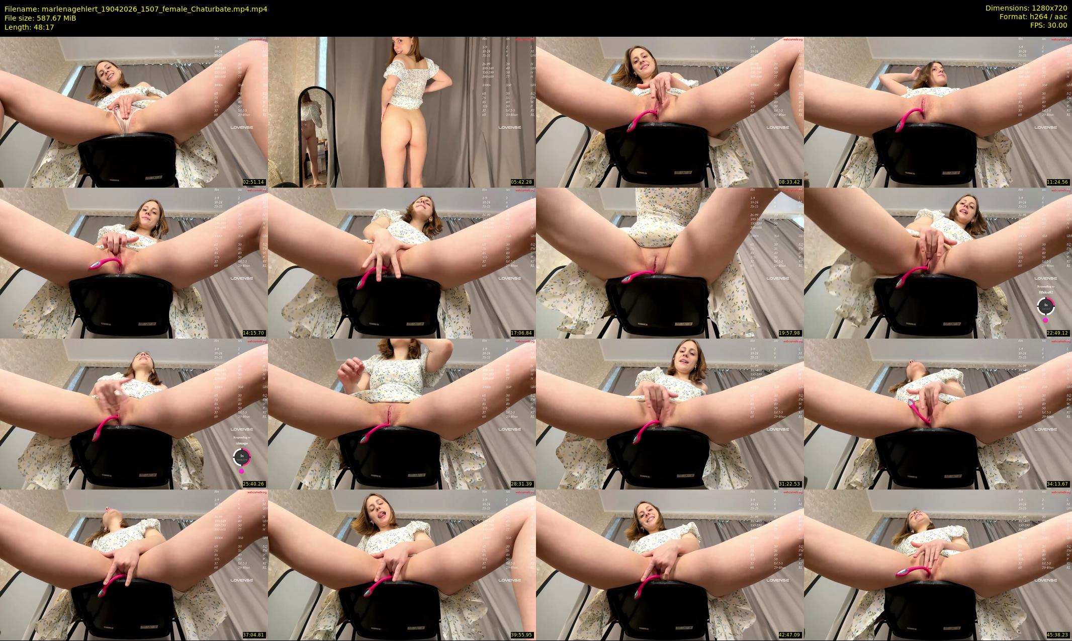 marlenagehlert — 49 minute Chaturbate female cam show recording, 720p, Apr 19, 2026
