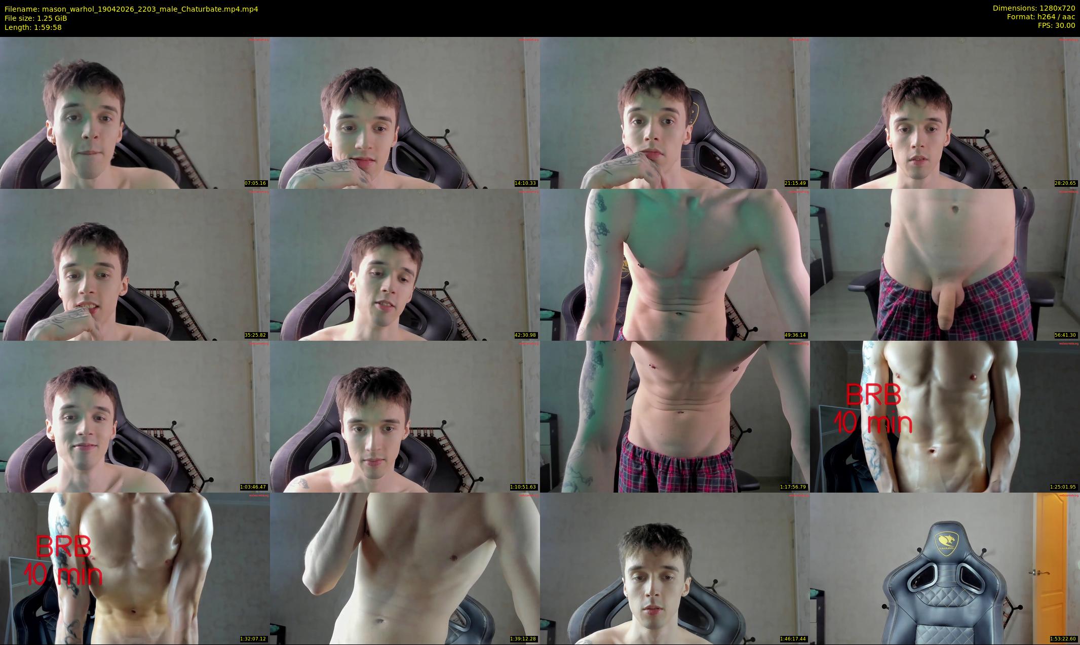 mason_warhol — 120 minute Chaturbate male cam show recording, 720p, Apr 19, 2026