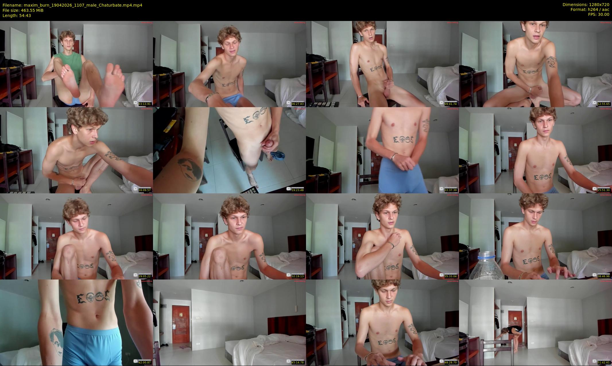 maxim_burn — 55 minute Chaturbate male cam show recording, 720p, Apr 19, 2026