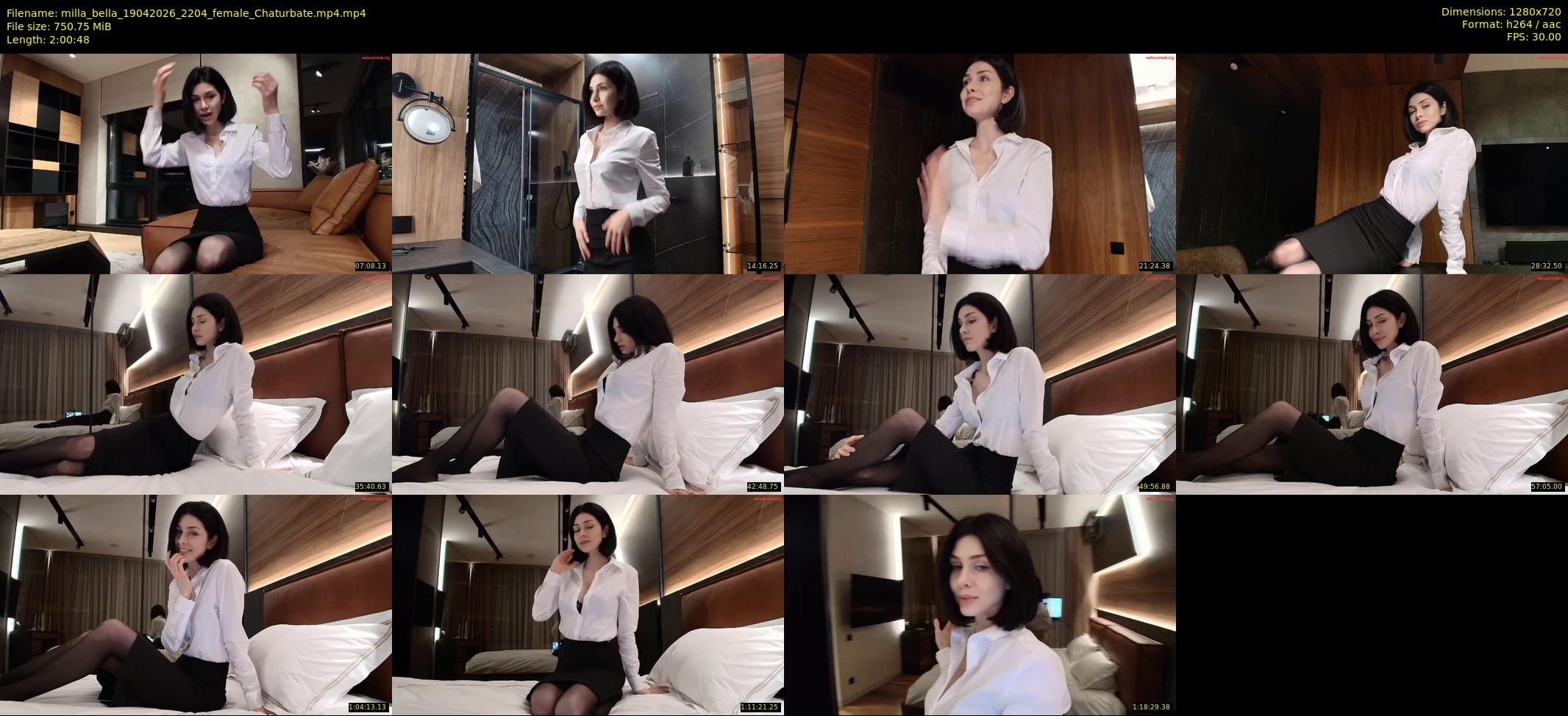 milla_bella — 121 minute Chaturbate female cam show recording, 720p, Apr 19, 2026