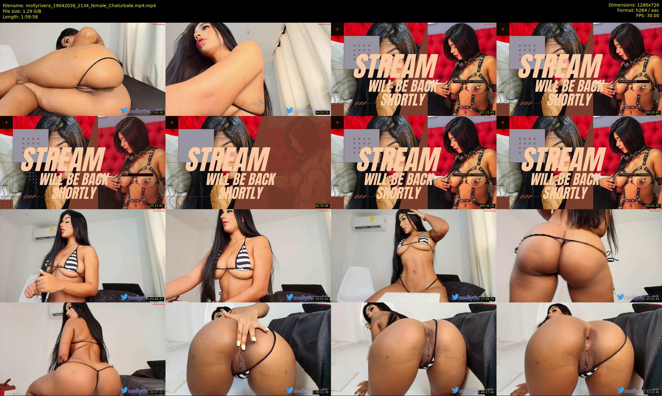 mollyrivera — 120 minute Chaturbate female cam show recording, 720p, Apr 19, 2026