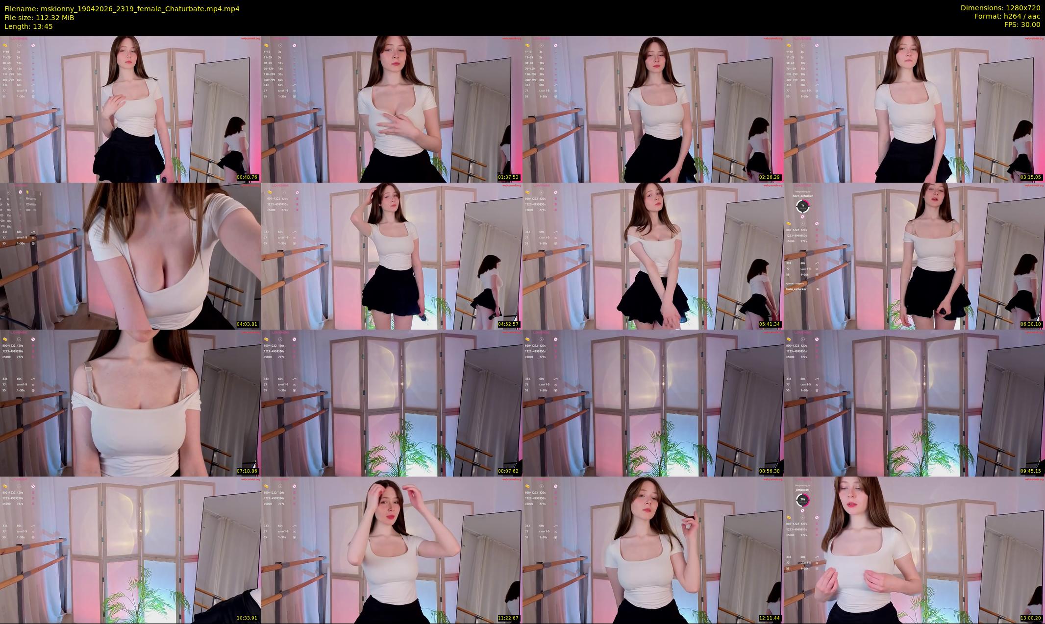 mskionny — 14 minute Chaturbate female cam show recording, 720p, Apr 19, 2026