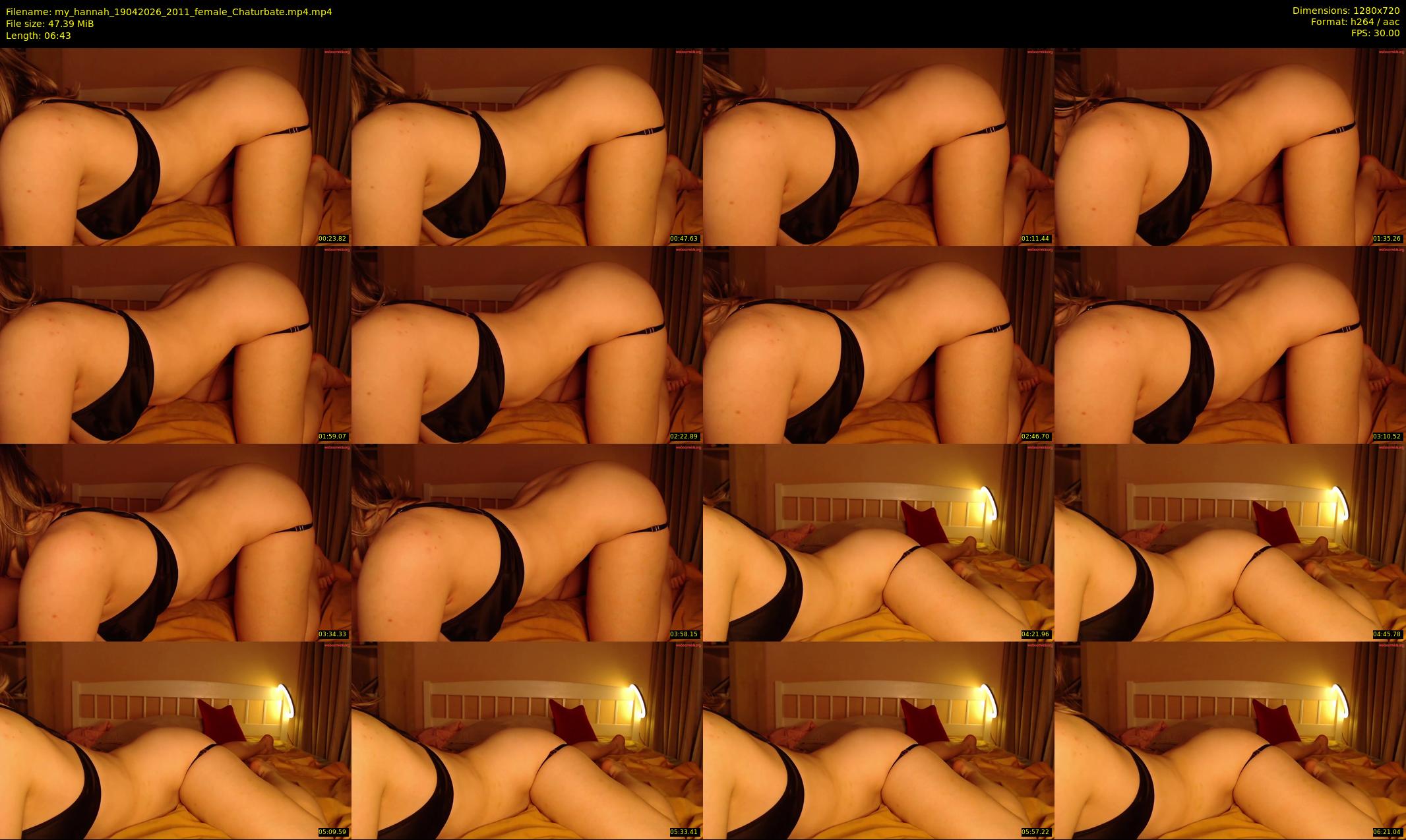 my_hannah — 7 minute Chaturbate female cam show recording, 720p, Apr 19, 2026