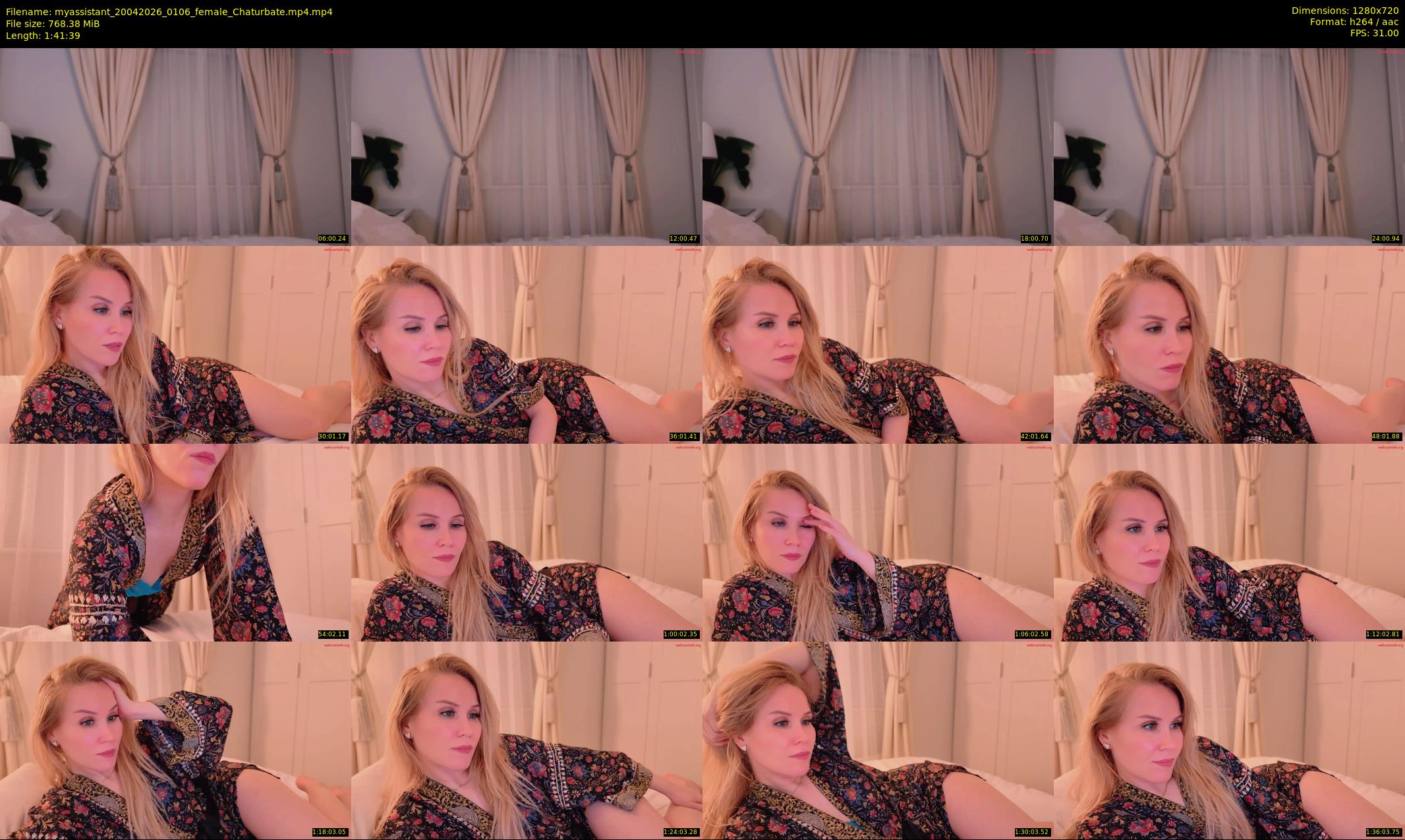 myassistant — 102 minute Chaturbate female cam show recording, 720p, Apr 20, 2026