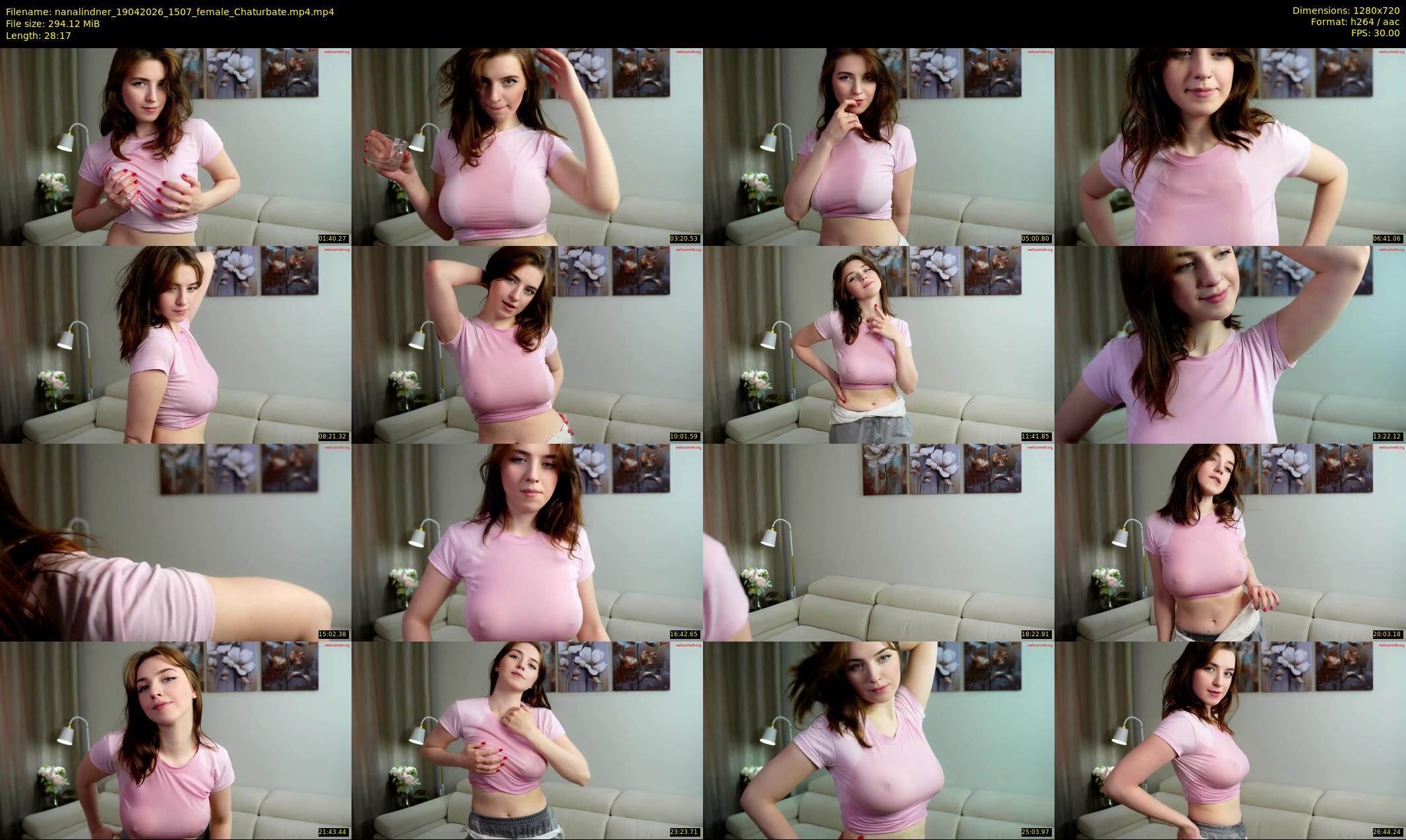 nanalindner — 29 minute Chaturbate female cam show recording, 720p, Apr 19, 2026