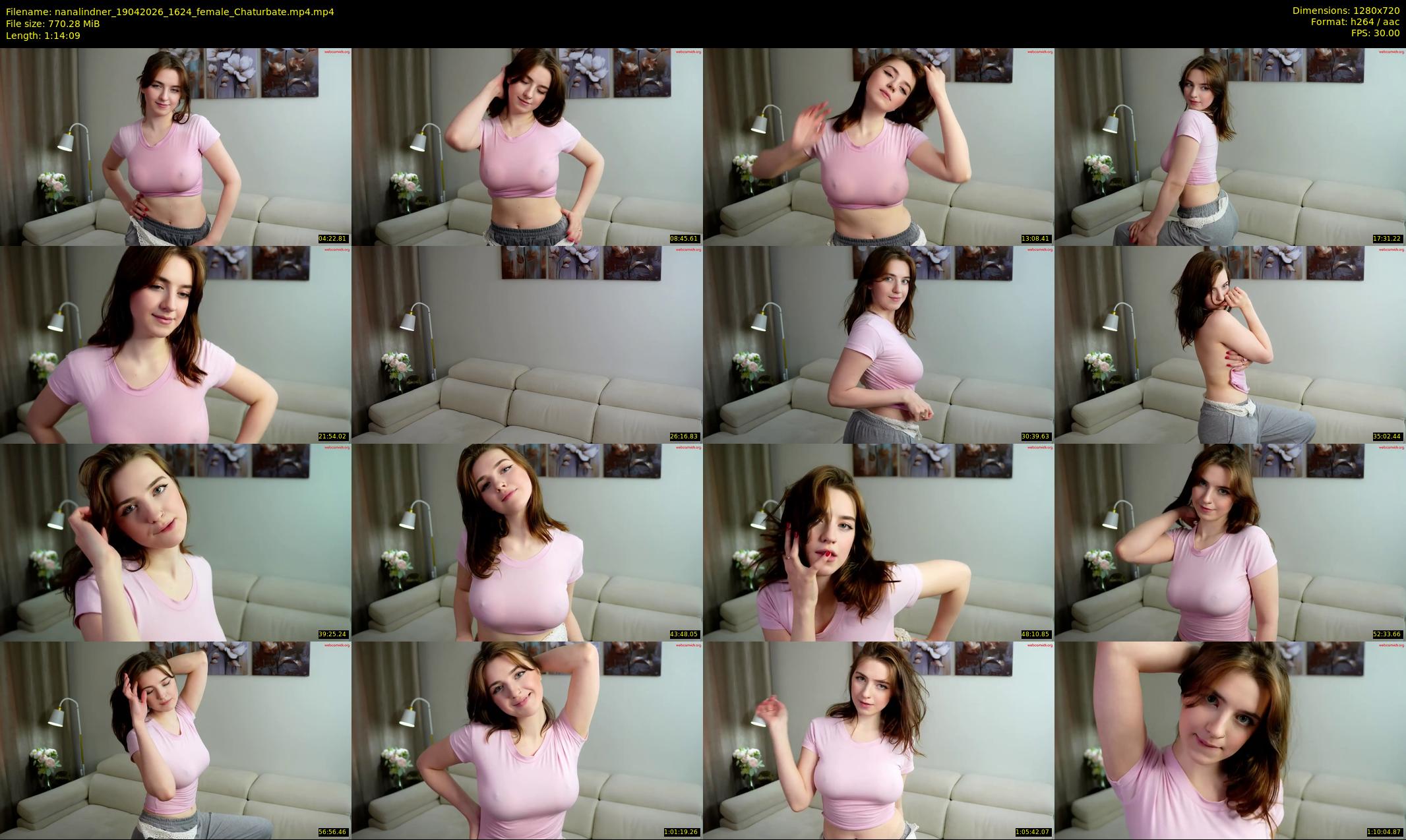 nanalindner — 75 minute Chaturbate female cam show recording, 720p, Apr 19, 2026