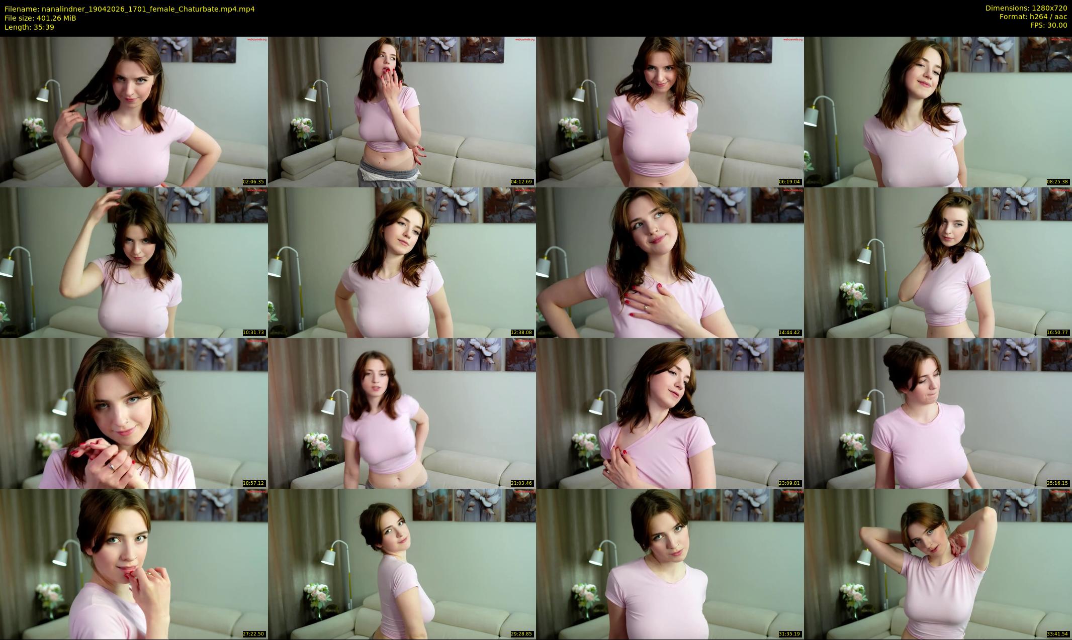 nanalindner — 36 minute Chaturbate female cam show recording, 720p, Apr 19, 2026