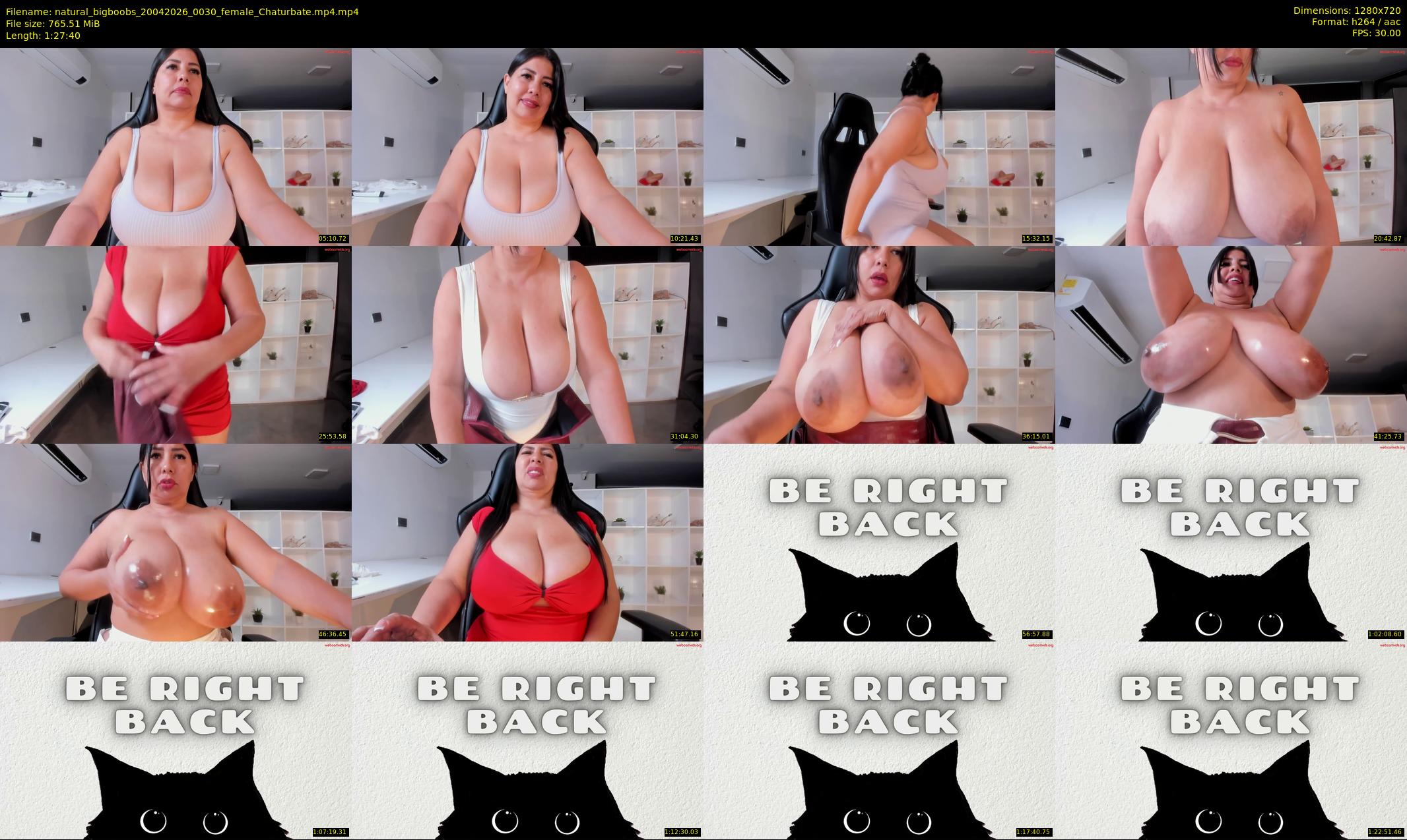 natural_bigboobs — 88 minute Chaturbate female cam show recording, 720p, Apr 20, 2026