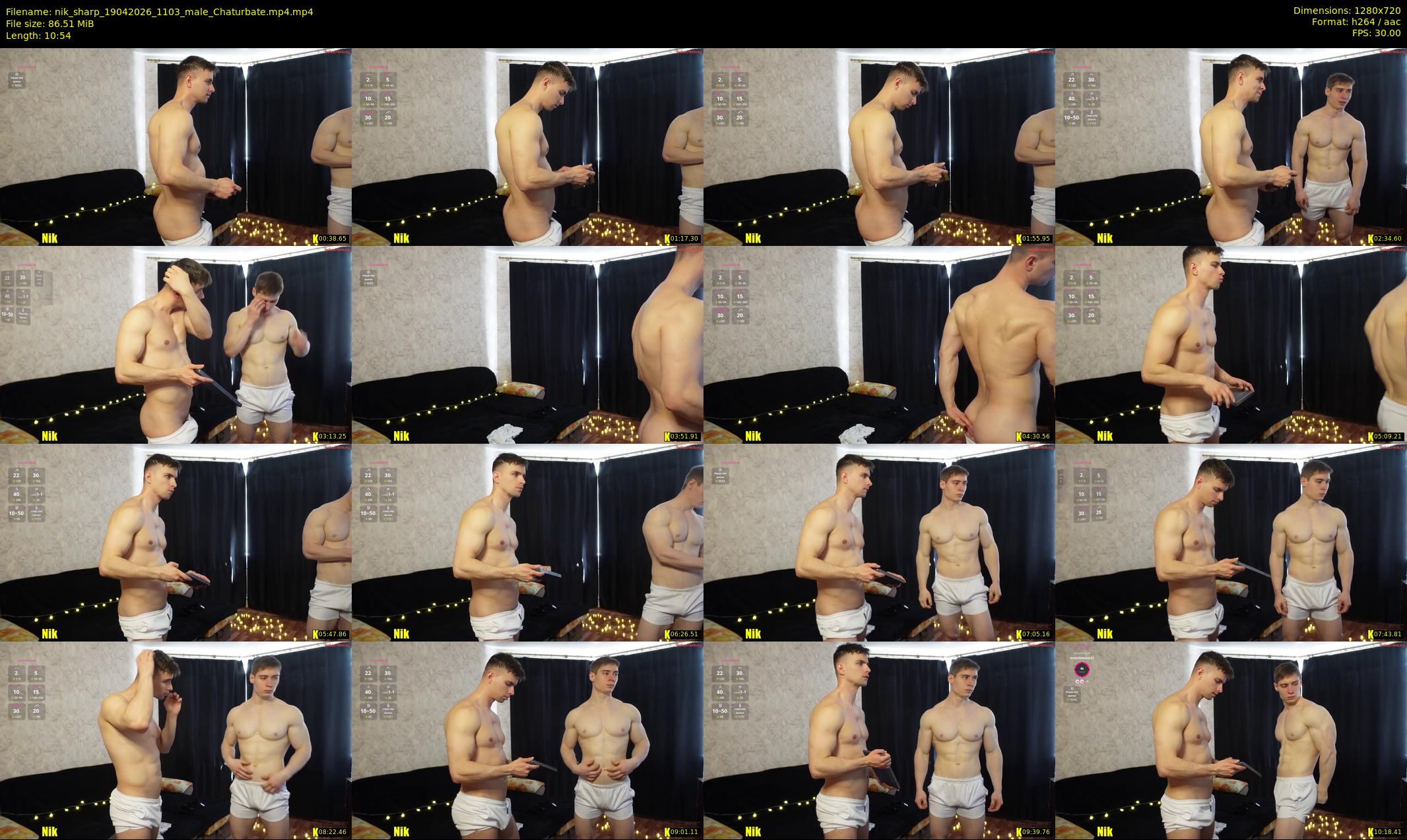 nik_sharp — 11 minute Chaturbate male cam show recording, 720p, Apr 19, 2026