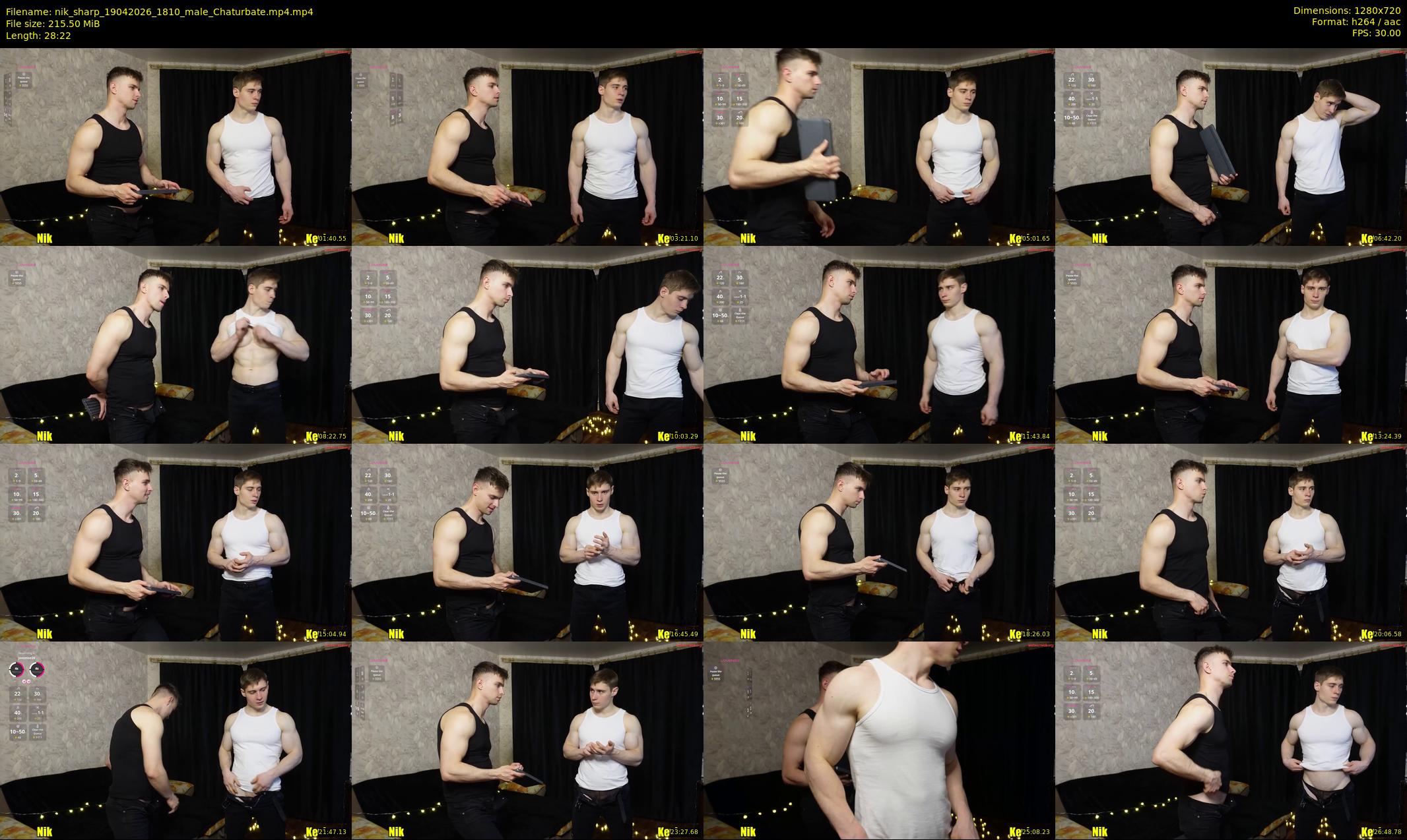 nik_sharp — 29 minute Chaturbate male cam show recording, 720p, Apr 19, 2026