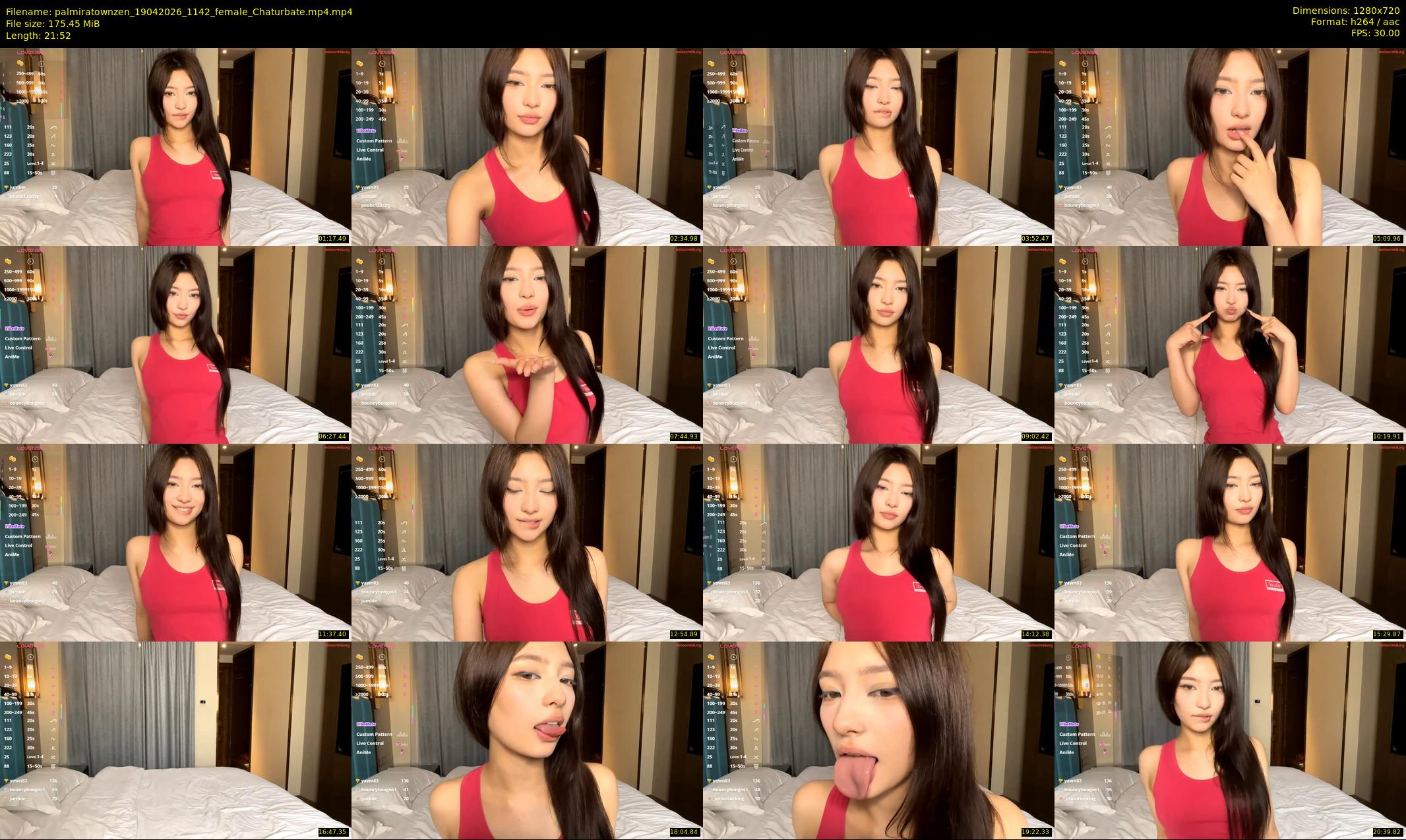 palmiratownzen — 22 minute Chaturbate female cam show recording, 720p, Apr 19, 2026