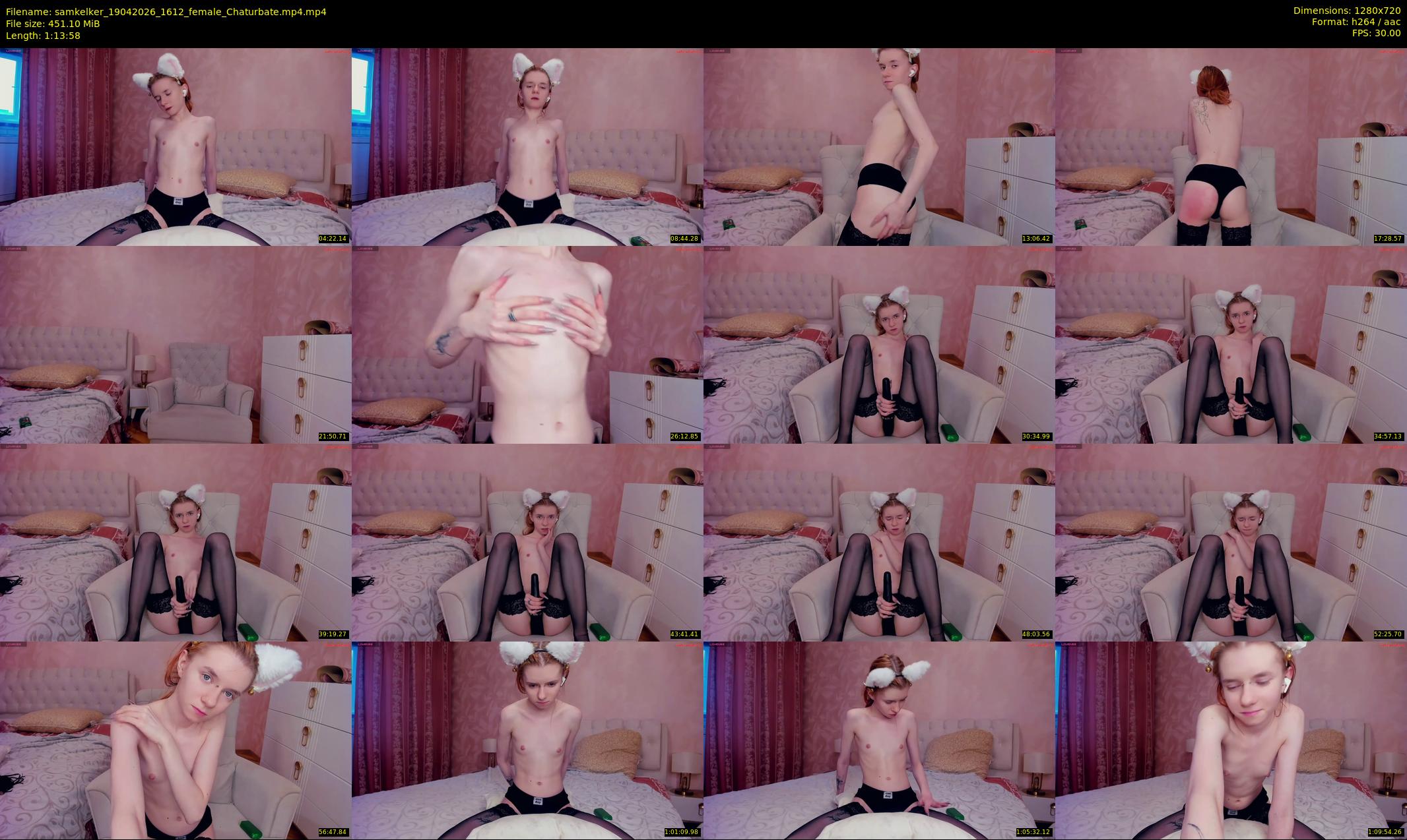 samkelker — 74 minute Chaturbate female cam show recording, 720p, Apr 19, 2026