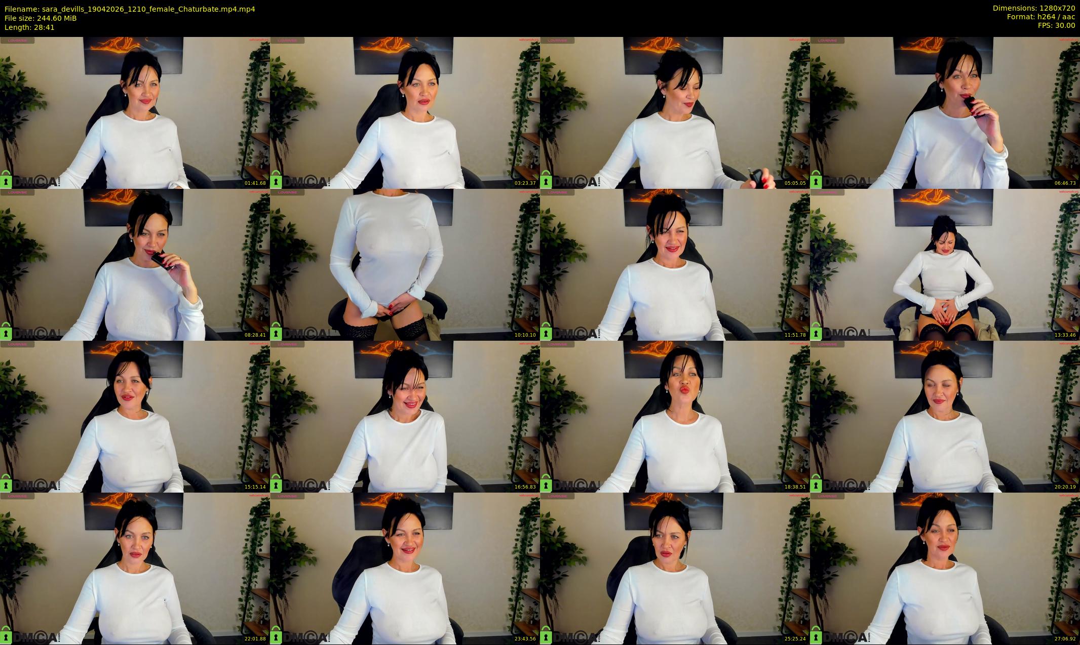 sara_devills — 29 minute Chaturbate female cam show recording, 720p, Apr 19, 2026