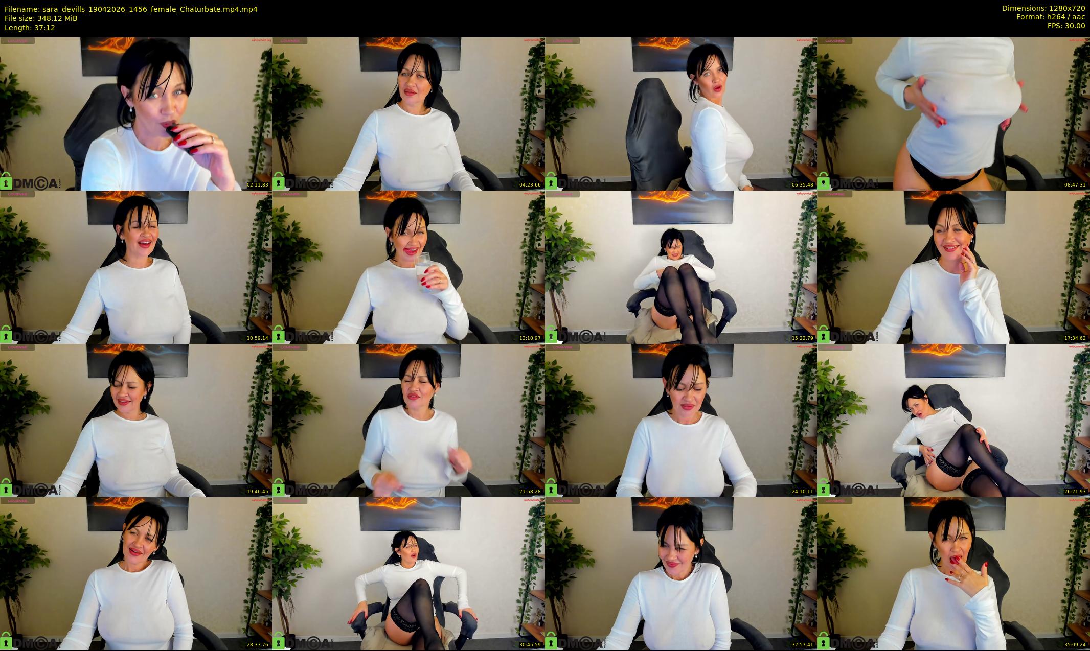 sara_devills — 38 minute Chaturbate female cam show recording, 720p, Apr 19, 2026