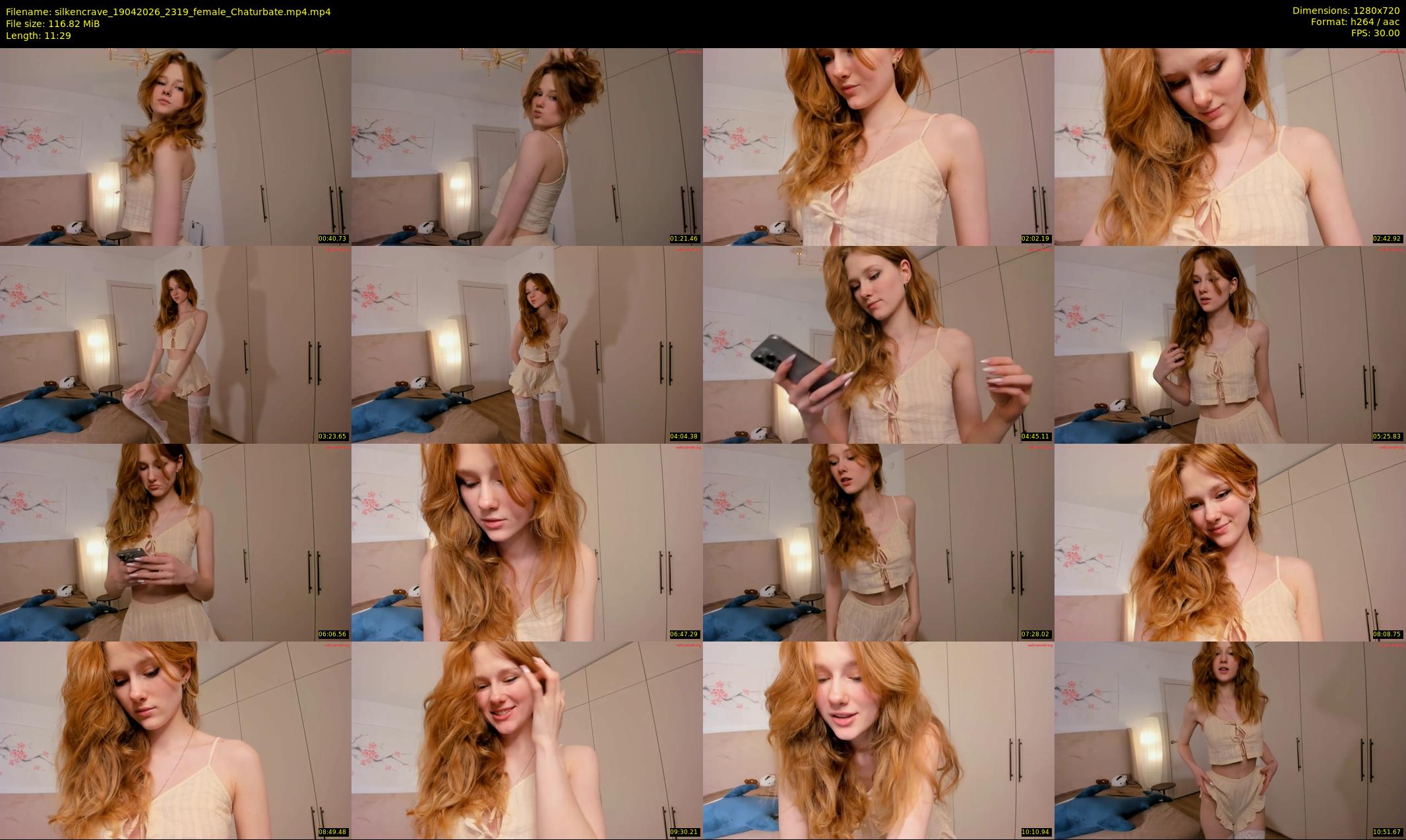 silkencrave — 12 minute Chaturbate female cam show recording, 720p, Apr 19, 2026