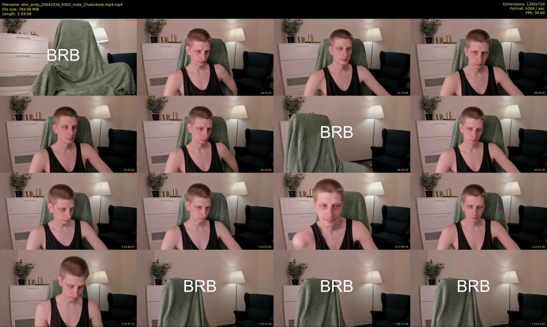 slim_andy — 120 minute Chaturbate male cam show recording, 720p, Apr 20, 2026