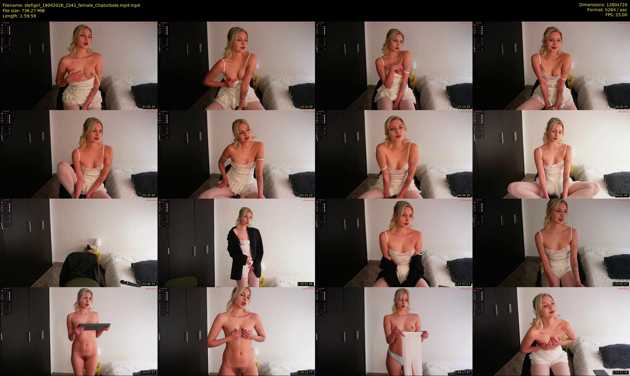 stefigirl — 120 minute Chaturbate female cam show recording, 720p, Apr 19, 2026