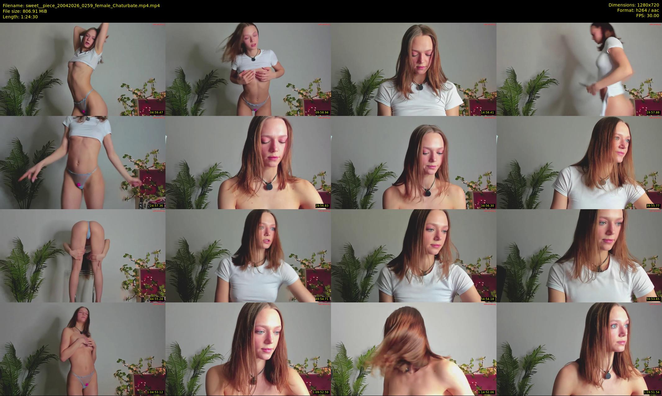 sweet__piece — 85 minute Chaturbate female cam show recording, 720p, Apr 20, 2026