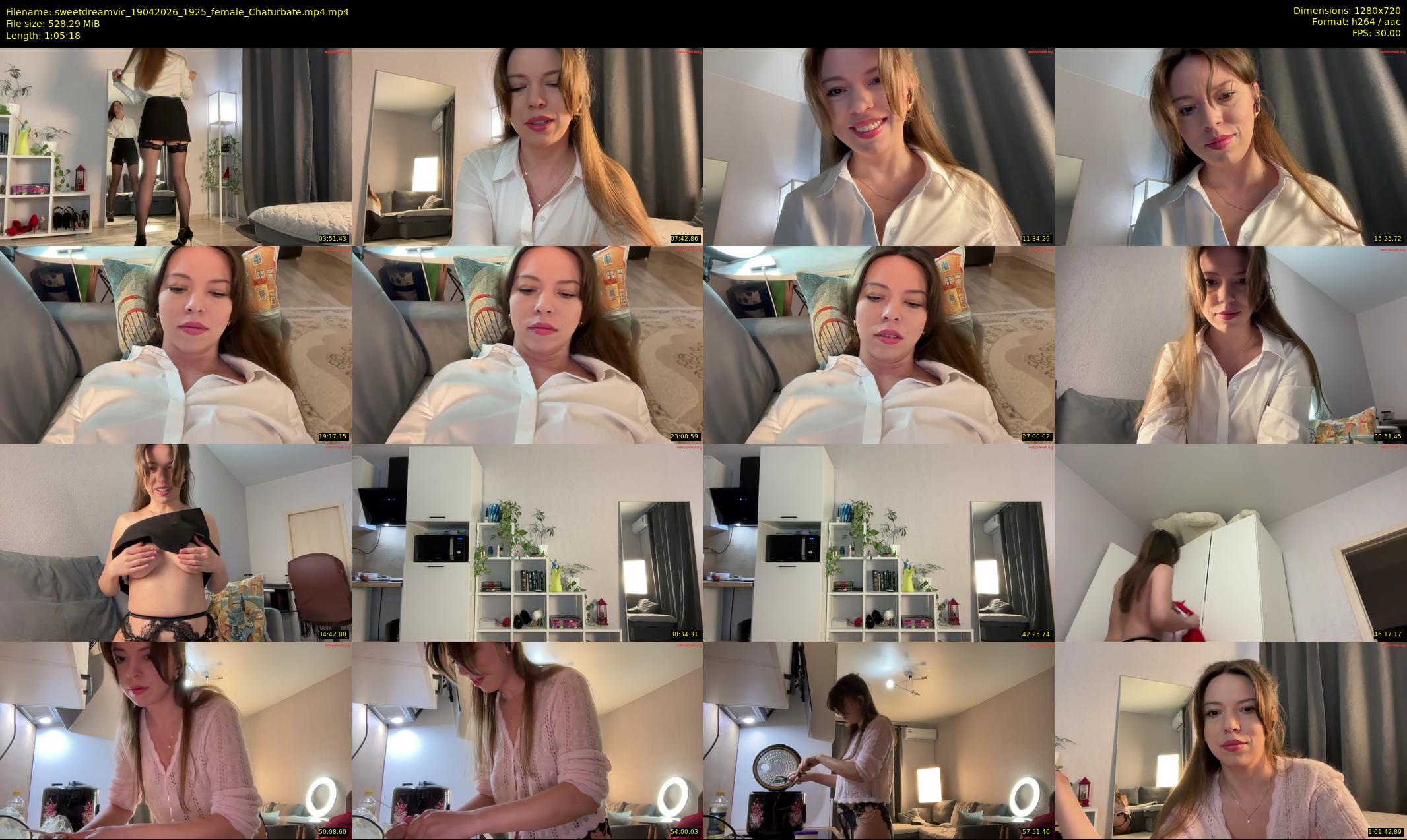 sweetdreamvic — 66 minute Chaturbate female cam show recording, 720p, Apr 19, 2026