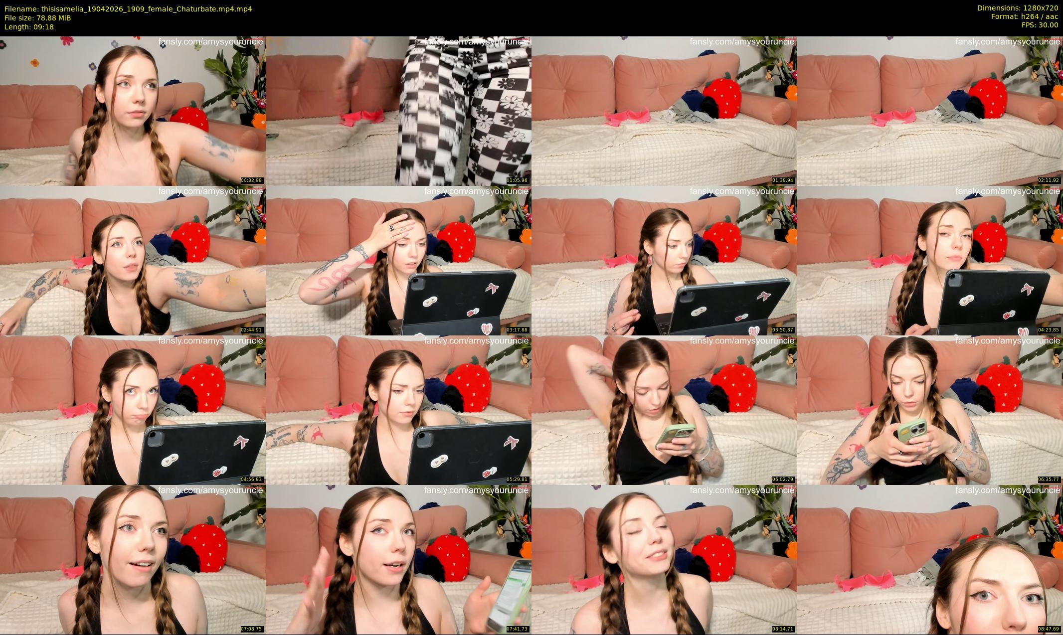 thisisamelia — 10 minute Chaturbate female cam show recording, 720p, Apr 19, 2026