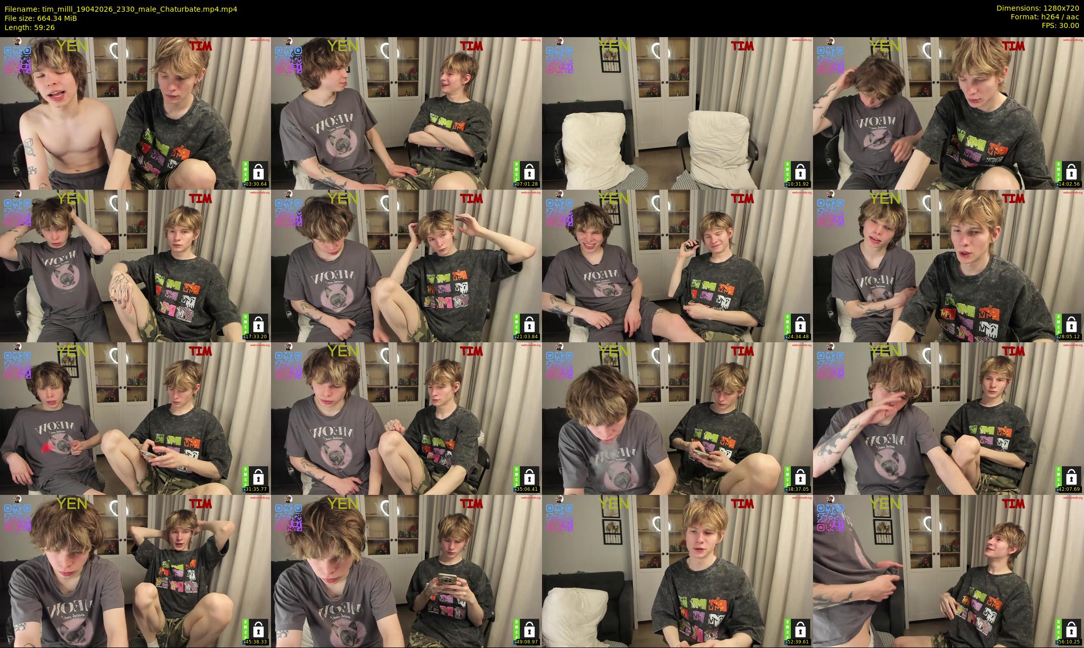 tim_milll — 60 minute Chaturbate male cam show recording, 720p, Apr 19, 2026