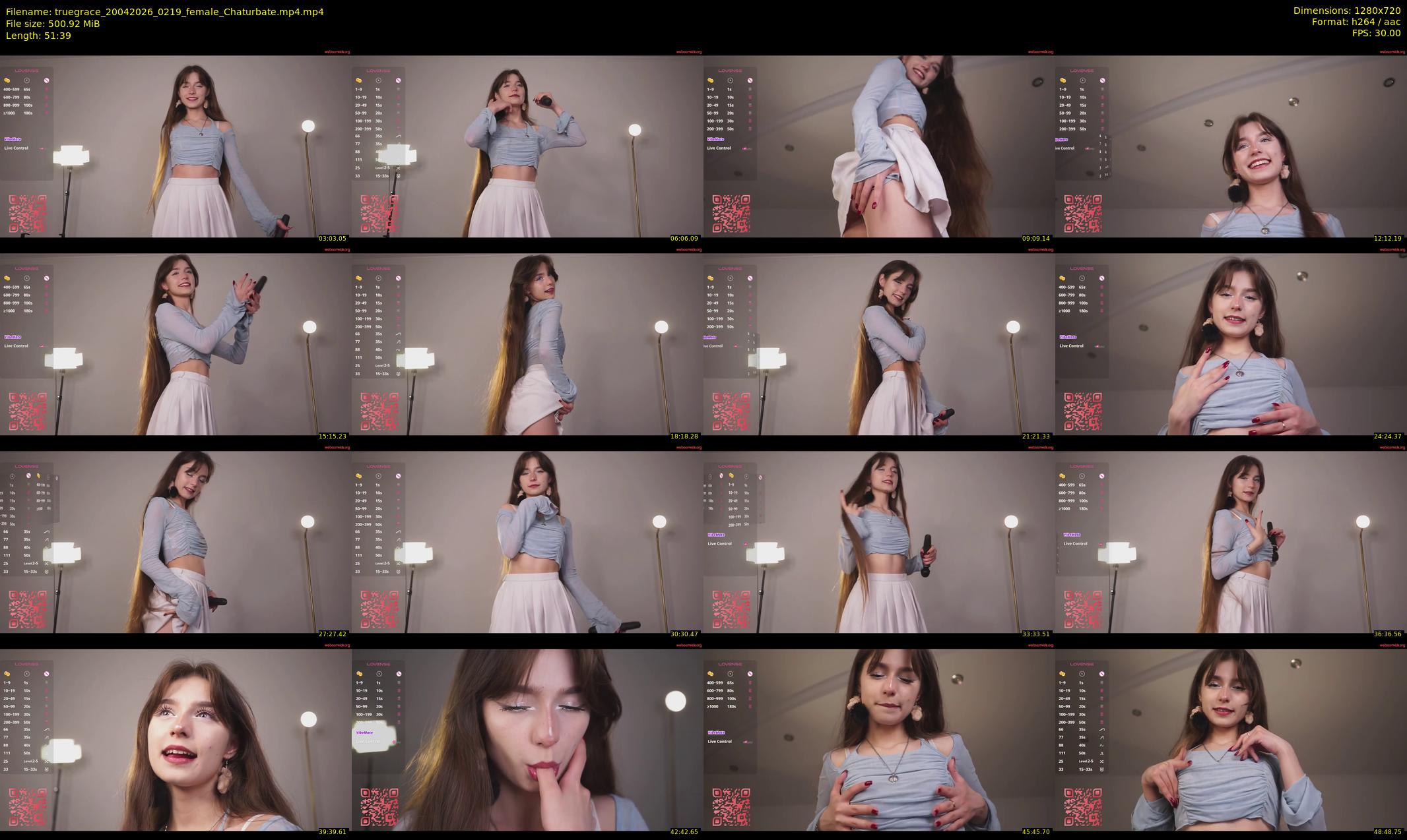 truegrace — 52 minute Chaturbate female cam show recording, 720p, Apr 20, 2026